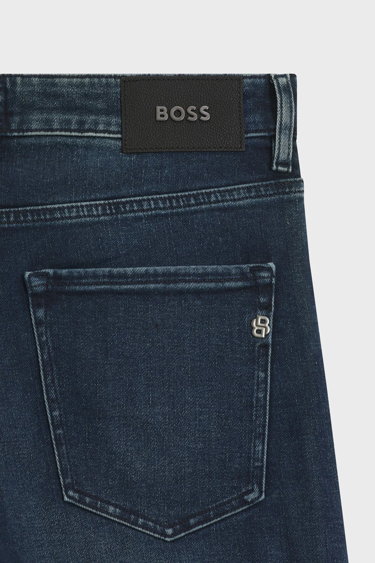Boss Pamuklu Slim Fit Normal Bel Dar Paça Jeans Erkek Kot Pantolon 50557490 411 LACİVERT - 6