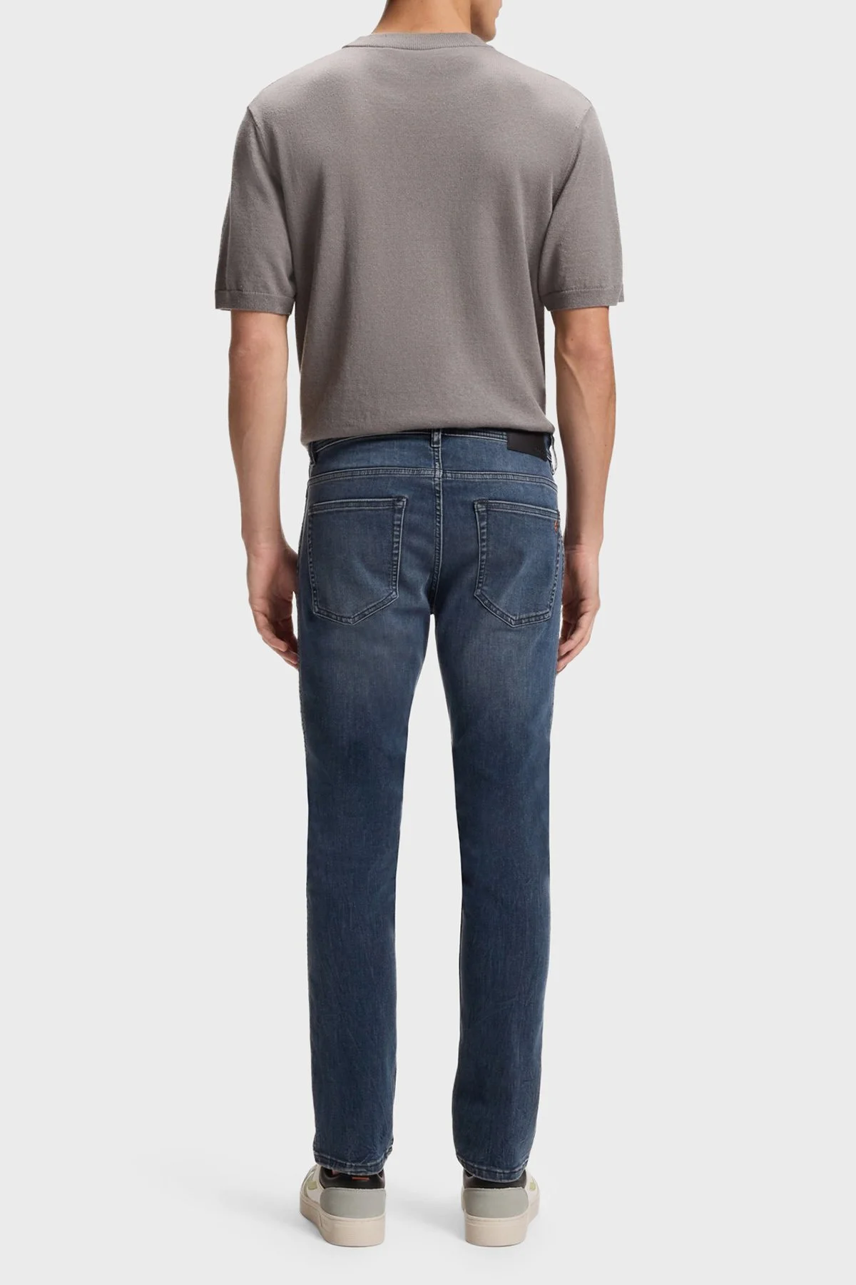 Boss Pamuklu Slim Fit Normal Bel Dar Paça Jeans Erkek Kot Pantolon 50559918 410 LACİVERT - 3