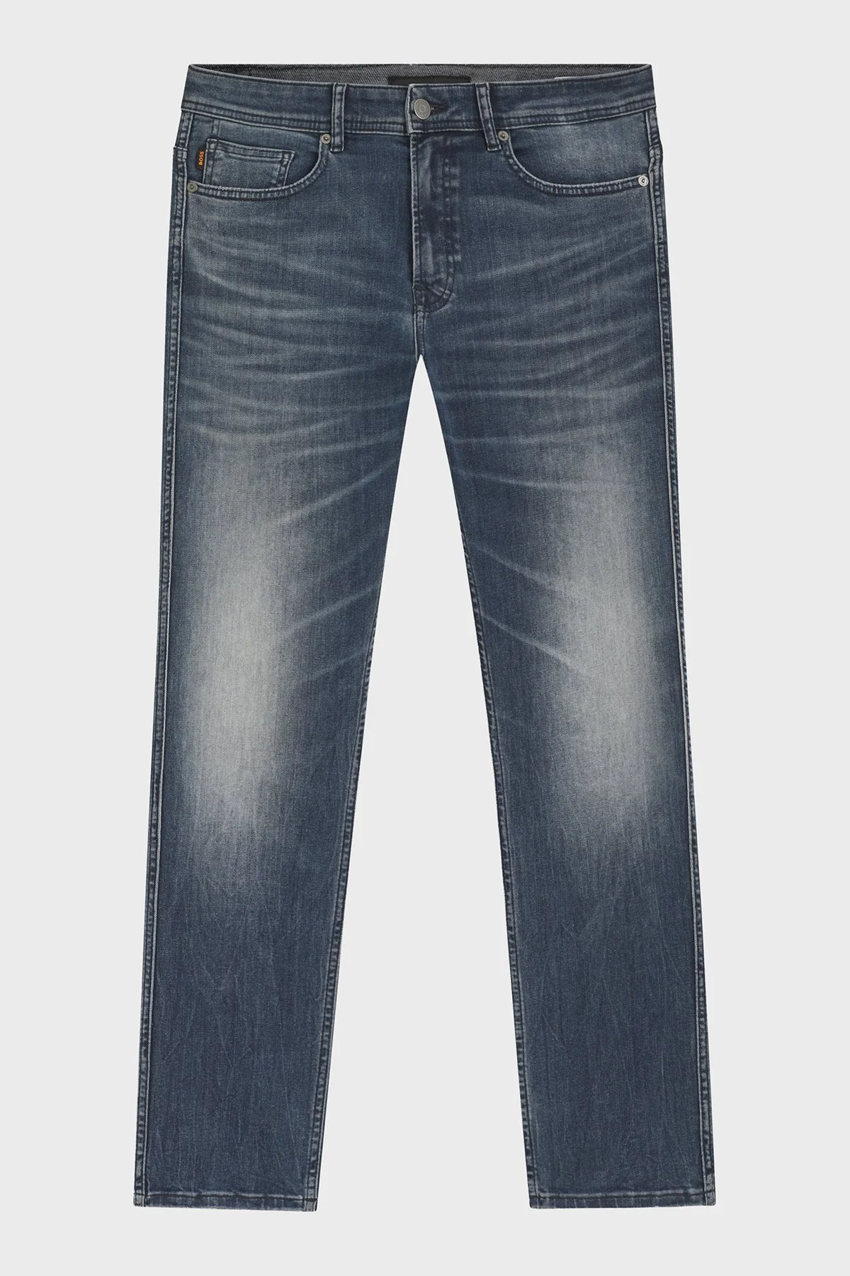 Boss Pamuklu Slim Fit Normal Bel Dar Paça Jeans Erkek Kot Pantolon 50559918 410 LACİVERT - 5