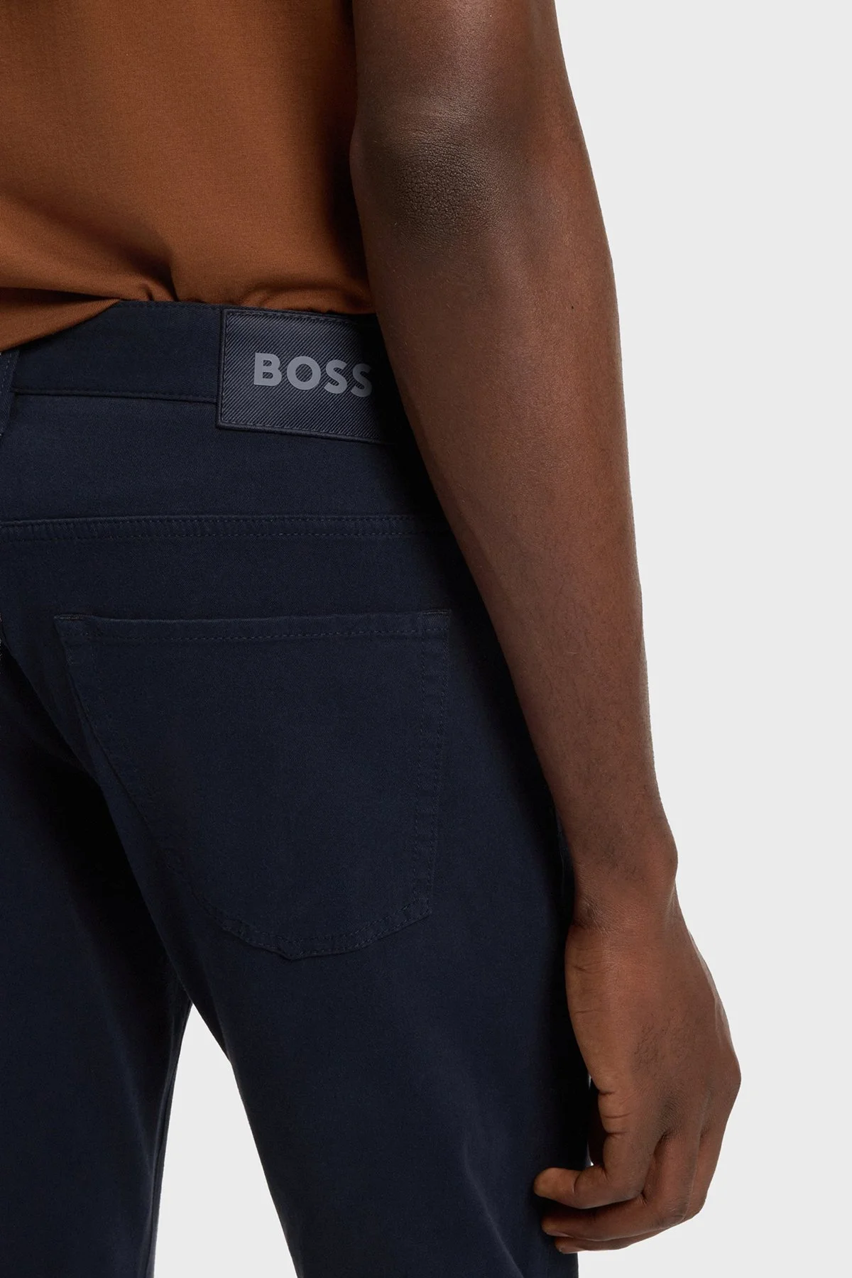 Boss Pamuklu Slim Fit Normal Bel Daralan Paça Gabardin Erkek Pantolon 50543883 404 LACİVERT - 4