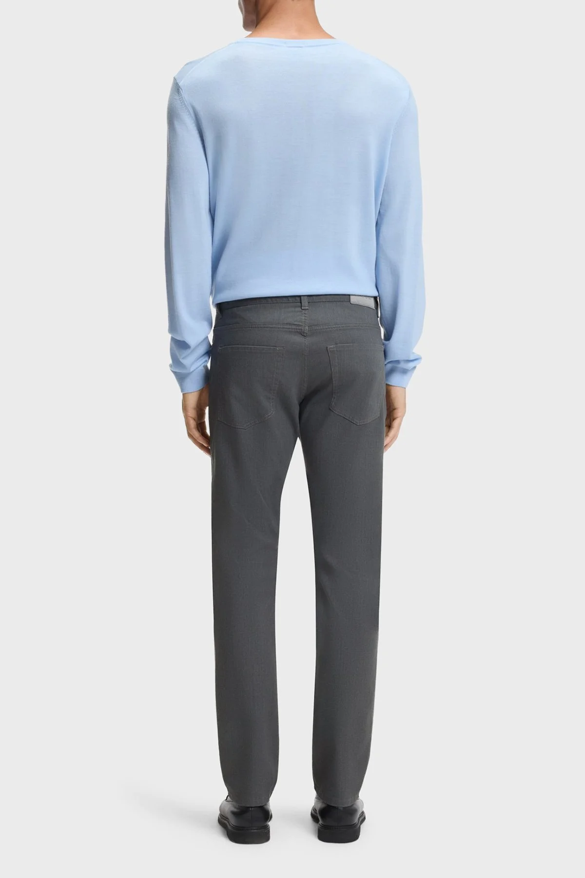 Boss Pamuklu Slim Fit Normal Bel Düz Paça Erkek Pantolon 50551419 047 GRİ - 3