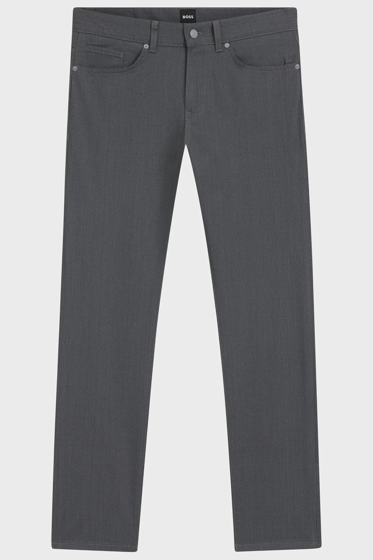 Boss Pamuklu Slim Fit Normal Bel Düz Paça Erkek Pantolon 50551419 047 GRİ - 5