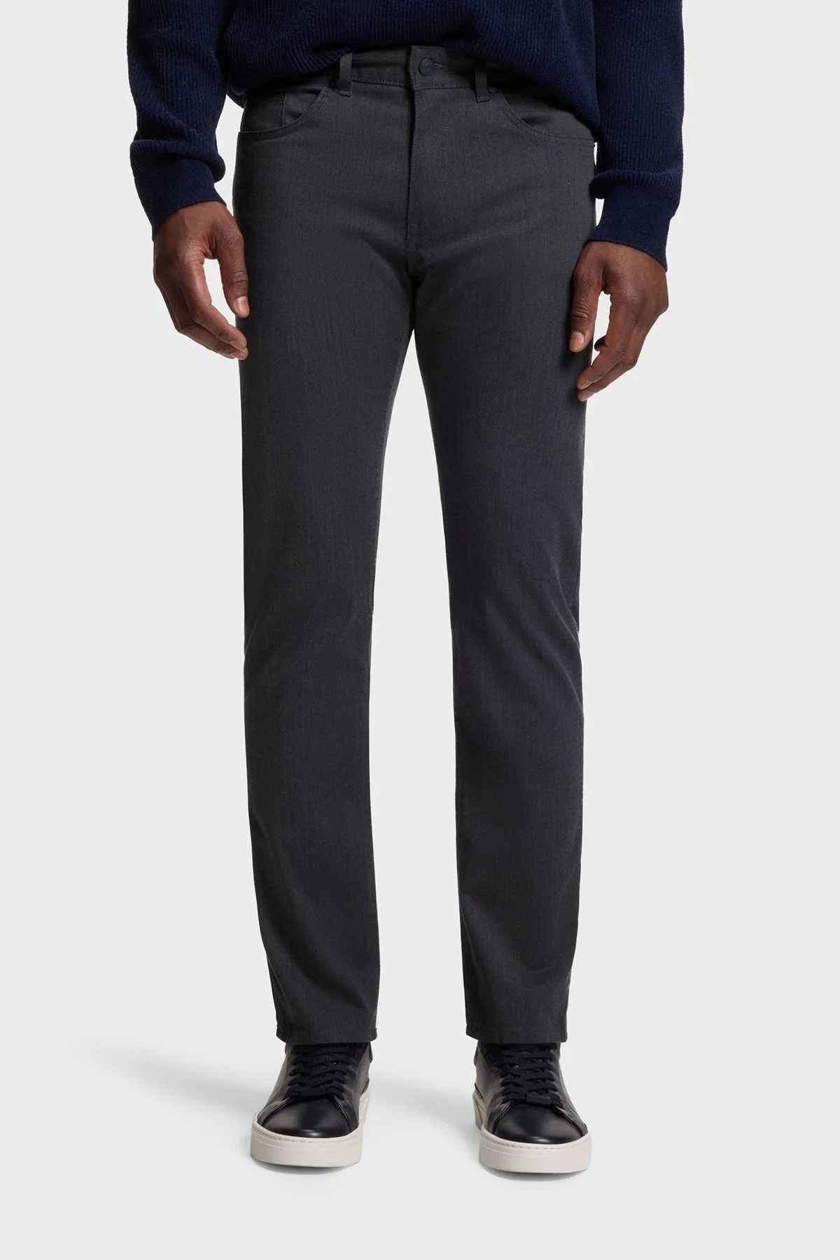 Boss Pamuklu Slim Fit Normal Bel Düz Paça Pantolon Erkek Kot Pantolon 50551419 404 LACİVERT - 1
