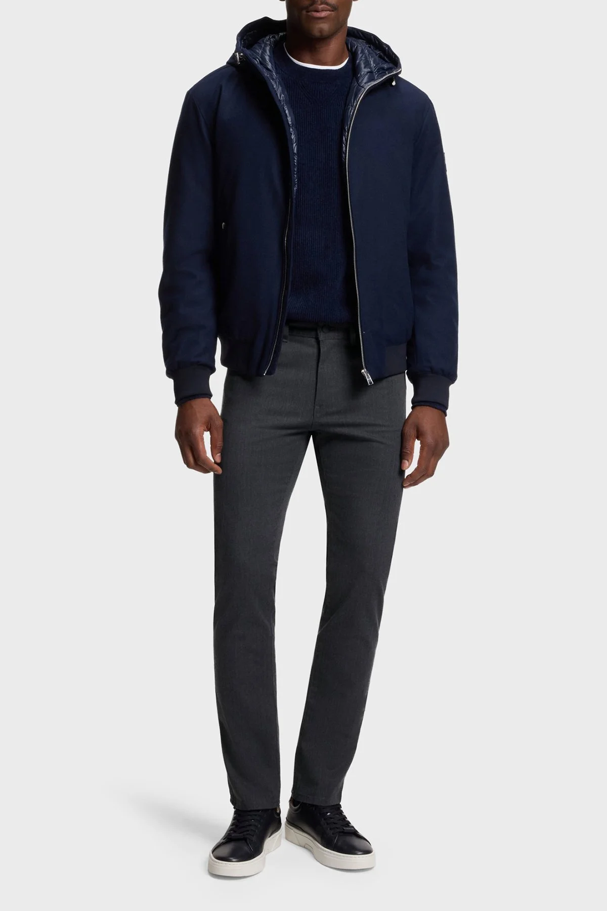 Boss Pamuklu Slim Fit Normal Bel Düz Paça Pantolon Erkek Kot Pantolon 50551419 404 LACİVERT - 2