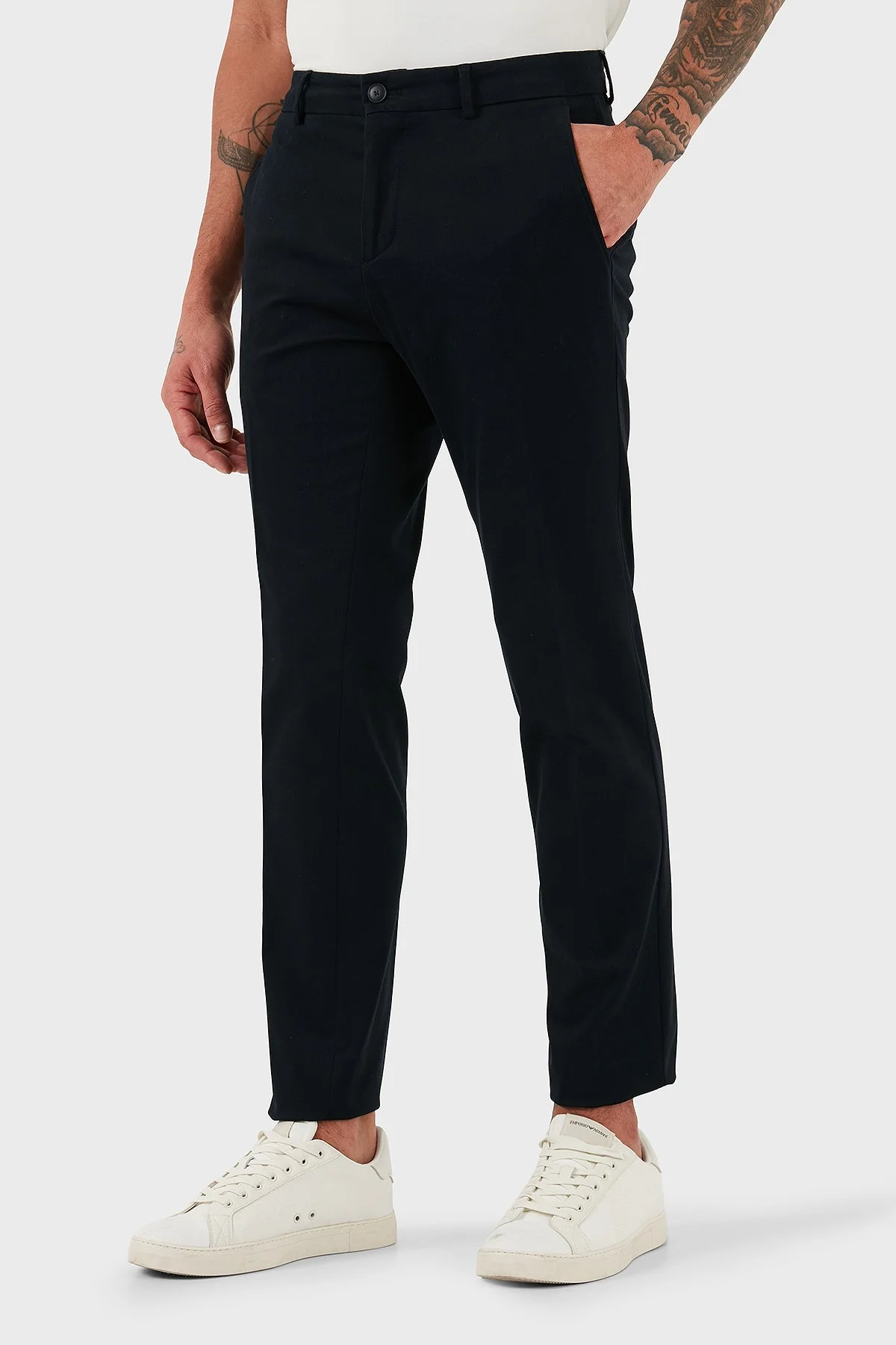 Boss Pamuklu Slim Fit Normal Bel Düz Paça Erkek Pantolon 50551674 404 LACİVERT - 4