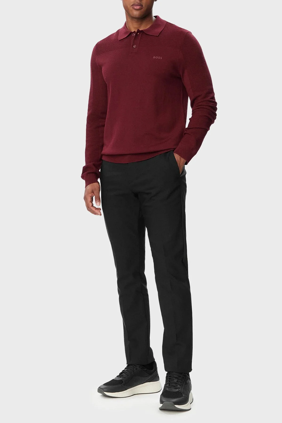 Boss Pamuklu Slim Fit Normal Bel Düz Paça Erkek Pantolon 50569813 001 Siyah - 2