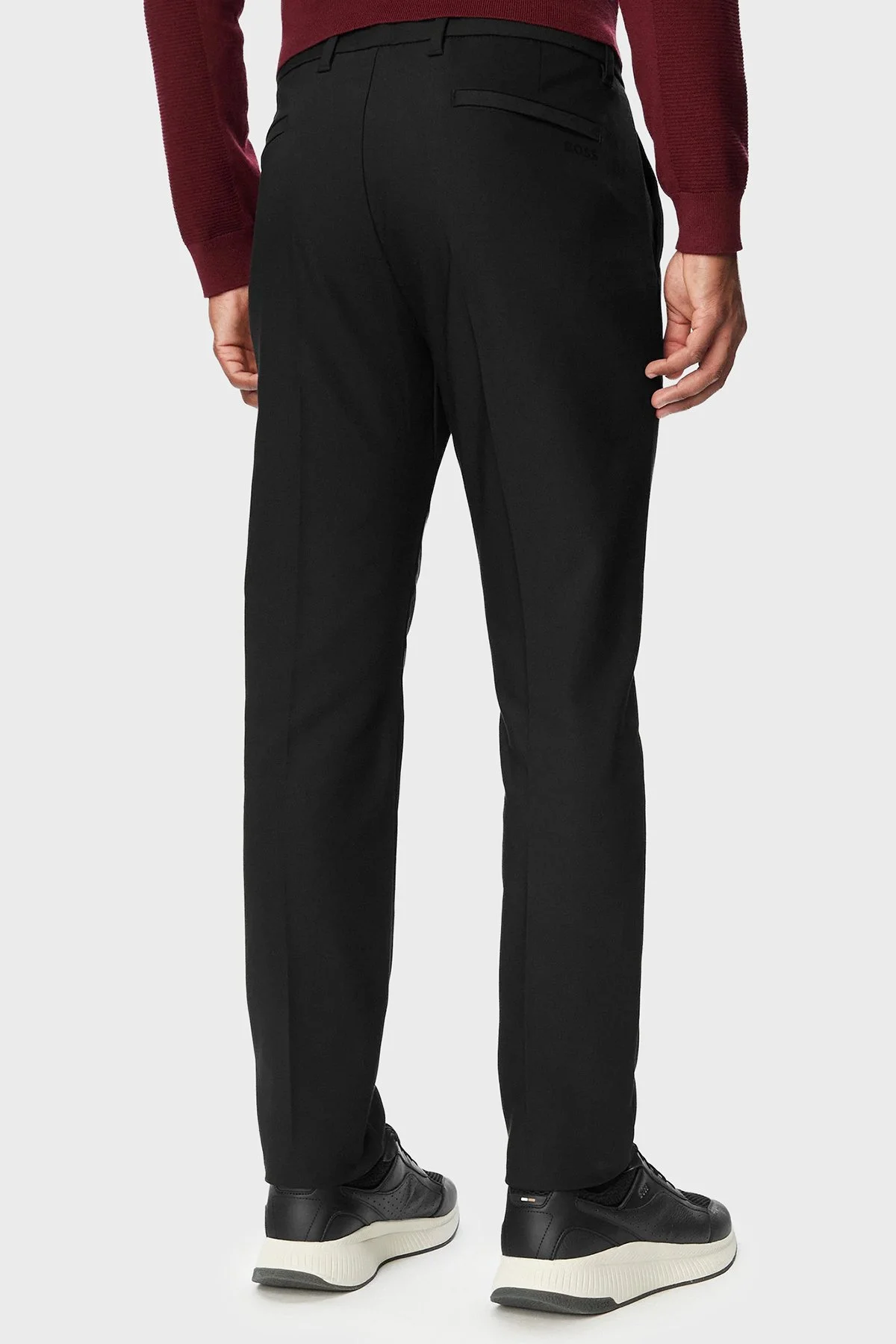 Boss Pamuklu Slim Fit Normal Bel Düz Paça Erkek Pantolon 50569813 001 Siyah - 3