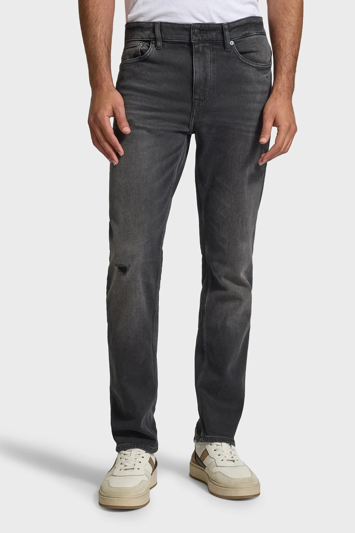 Boss Pamuklu Slim Fit Normal Bel Düz Paça Jeans Erkek Kot Pantolon 50544636 010 SİYAH - 2