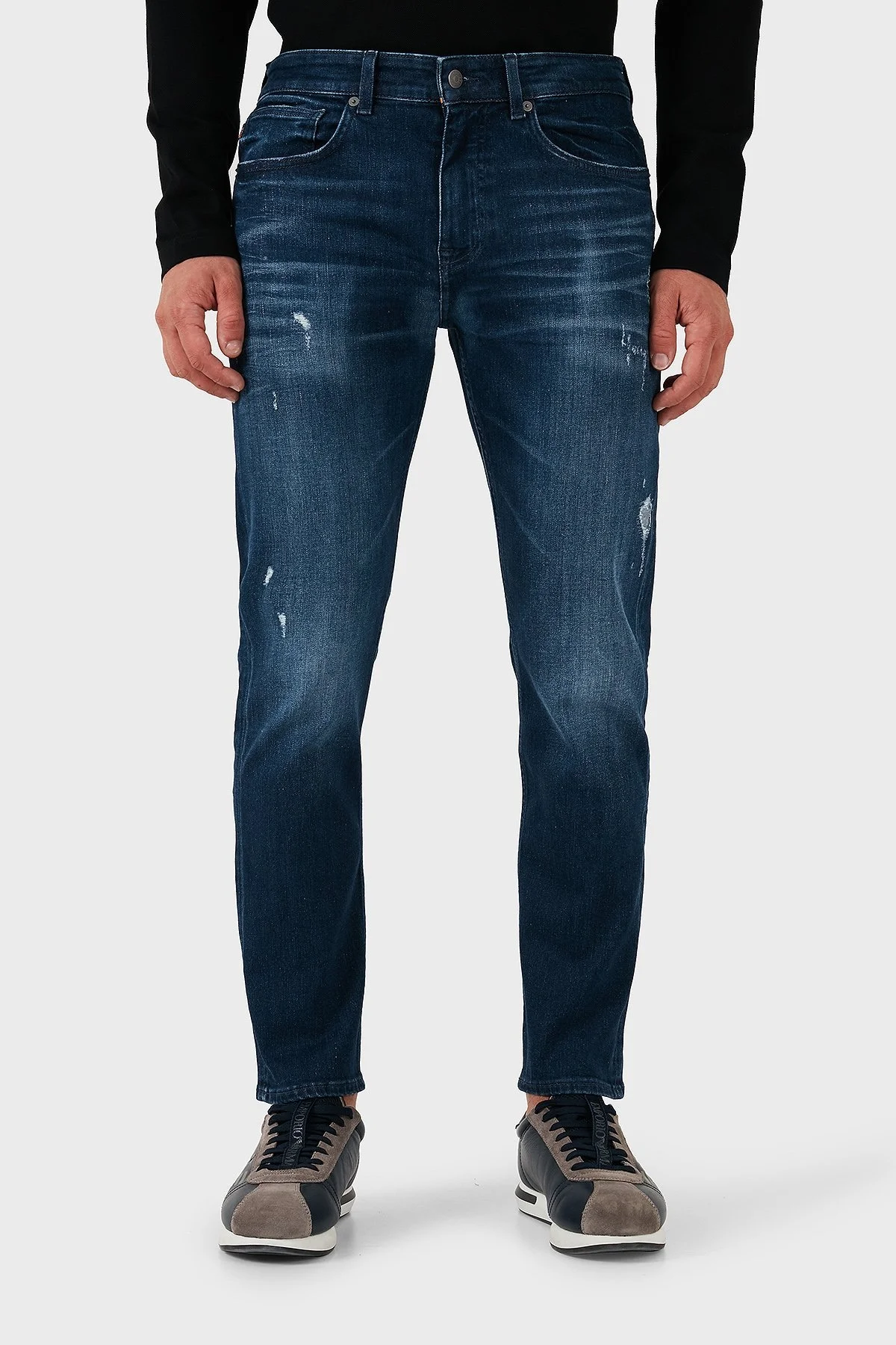 Boss Pamuklu Slim Fit Normal Bel Jeans Erkek Kot Pantolon 50526956 420 LACİVERT - 1