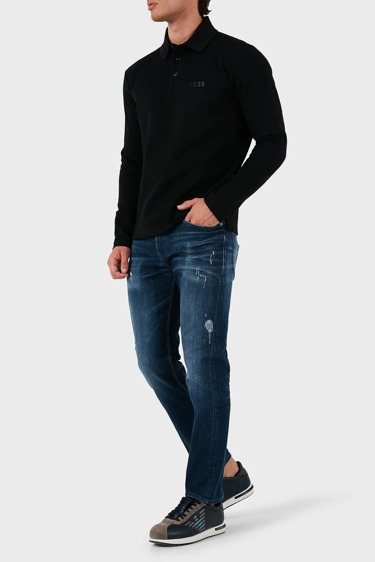 Boss Pamuklu Slim Fit Normal Bel Jeans Erkek Kot Pantolon 50526956 420 LACİVERT - 2