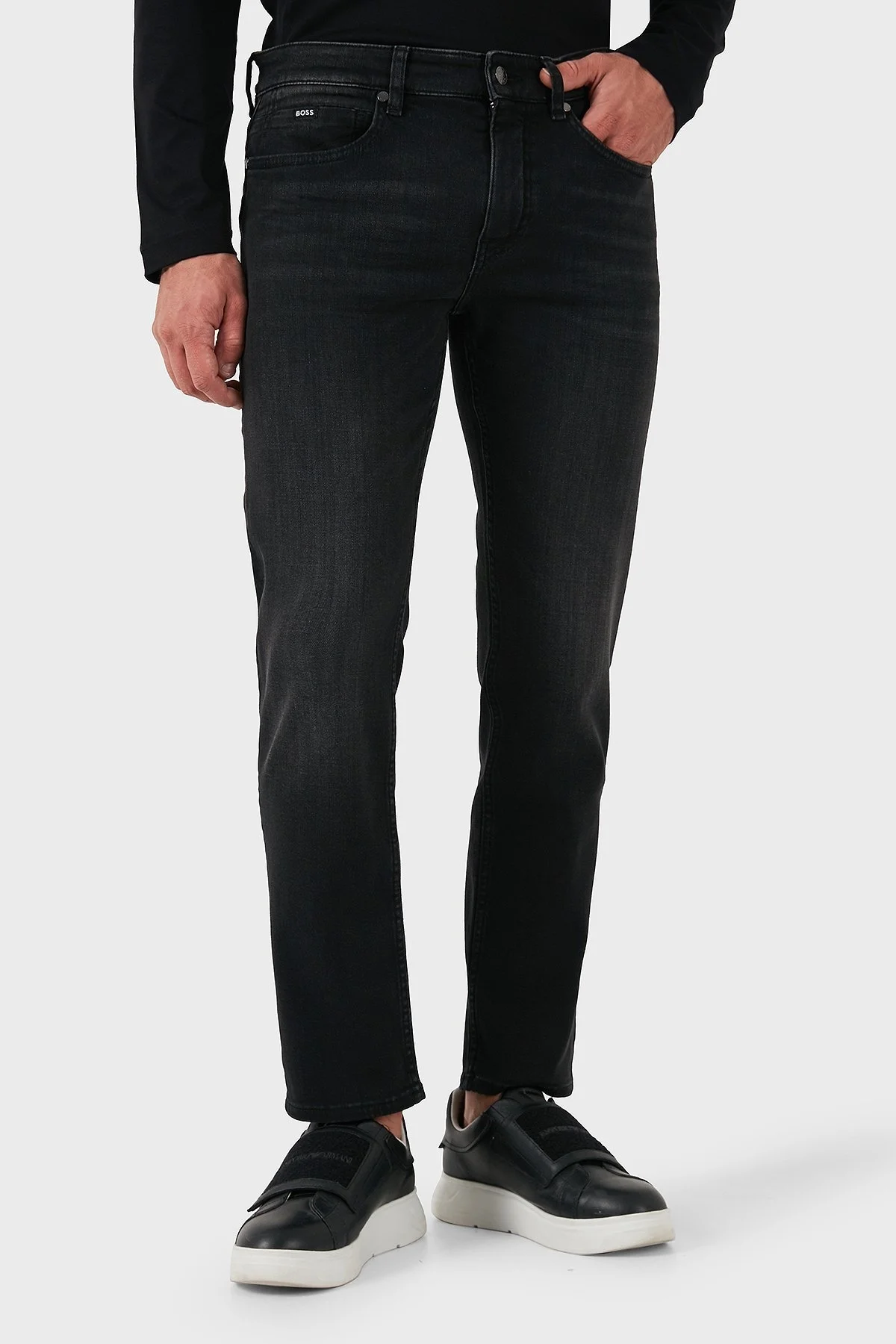 Boss Pamuklu Slim Fit Normal Bel Jeans Erkek Kot Pantolon 50527018 019 ANTRASİT - 7