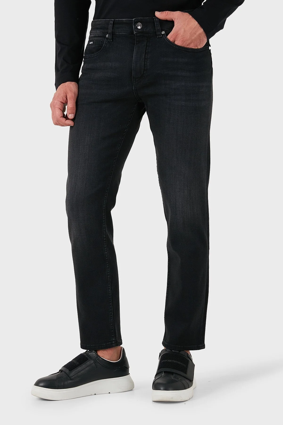 Boss Pamuklu Slim Fit Normal Bel Jeans Erkek Kot Pantolon 50527018 019 ANTRASİT - 9