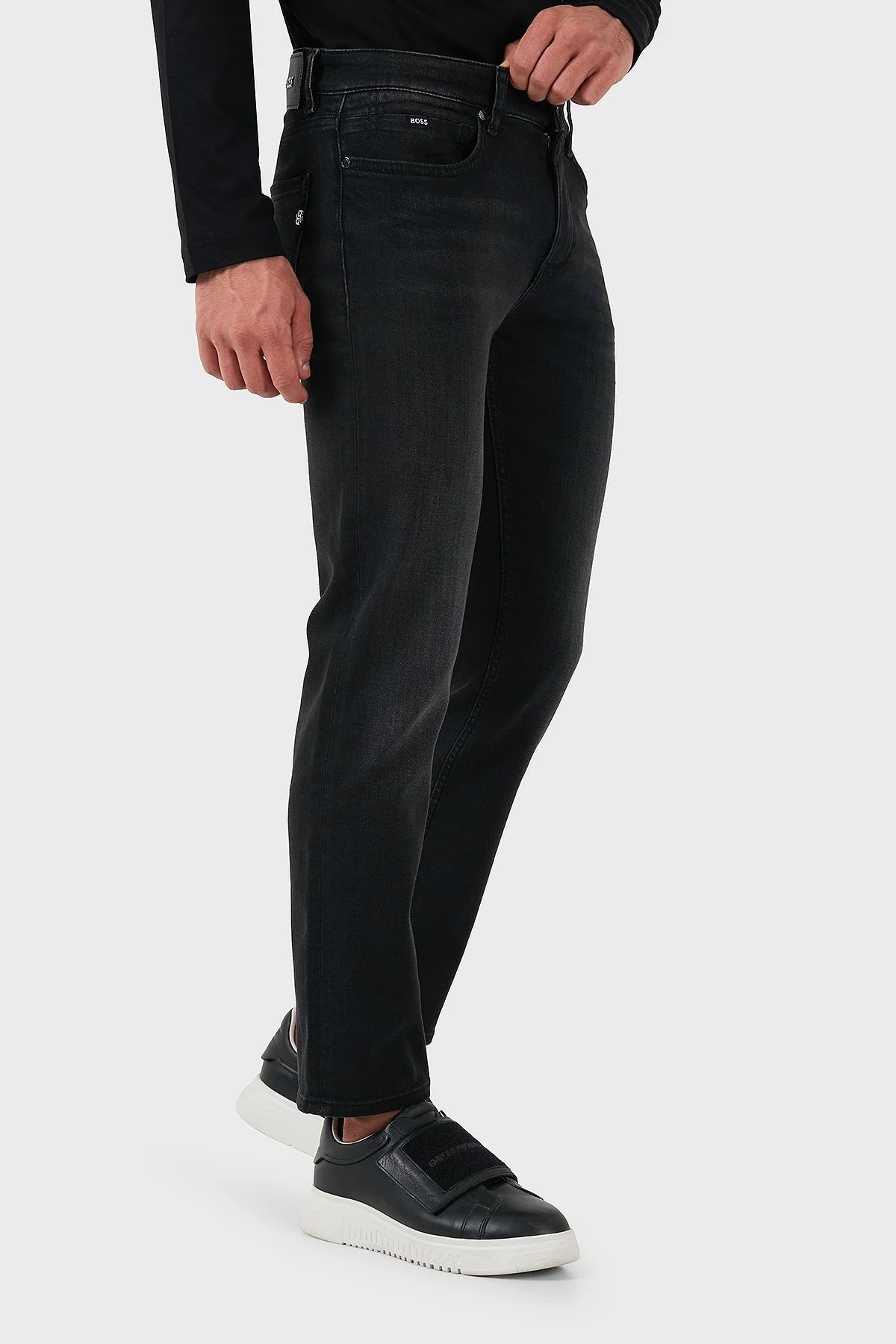 Boss Pamuklu Slim Fit Normal Bel Jeans Erkek Kot Pantolon 50527018 019 ANTRASİT - 11