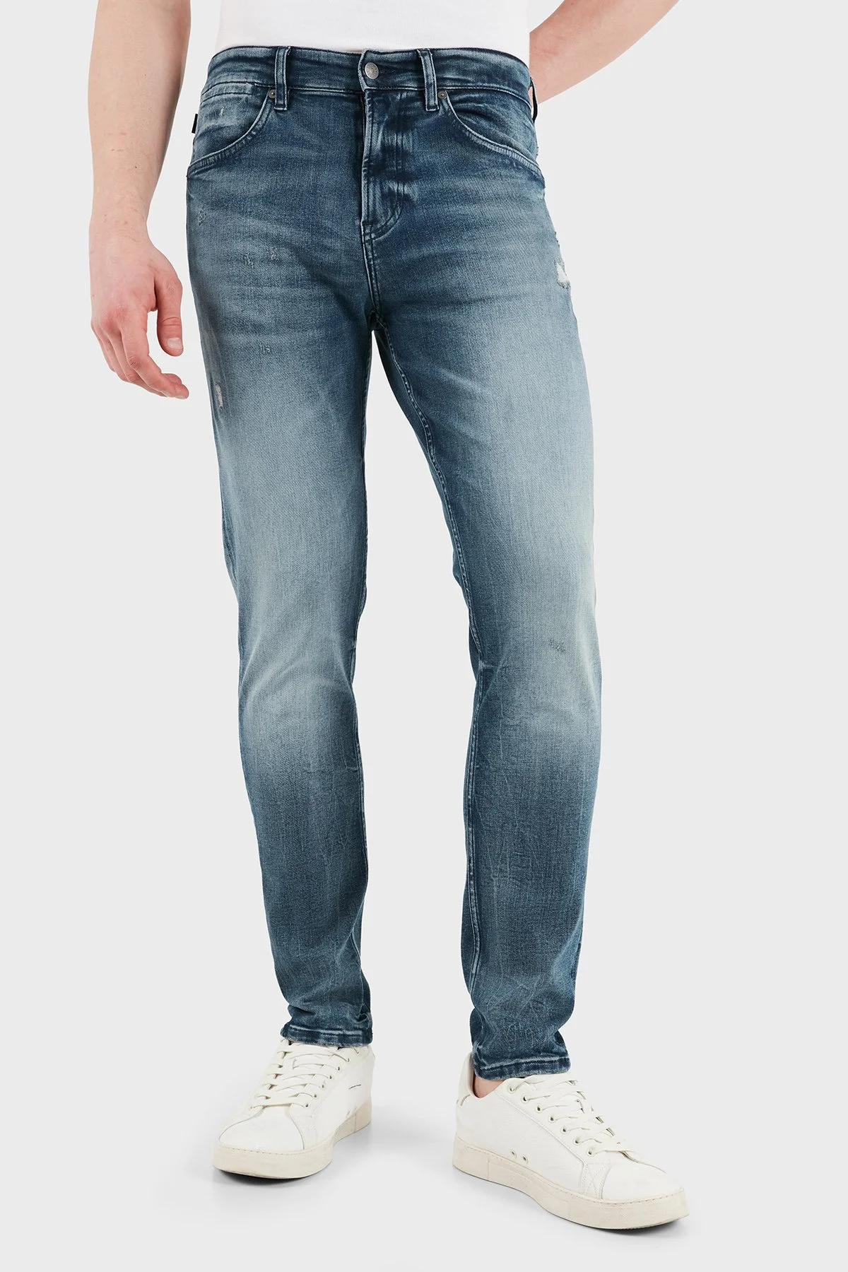 Boss Pamuklu Slim Fit Normal Bel Jeans Erkek Kot Pantolon 50559923 416 LACİVERT - 4