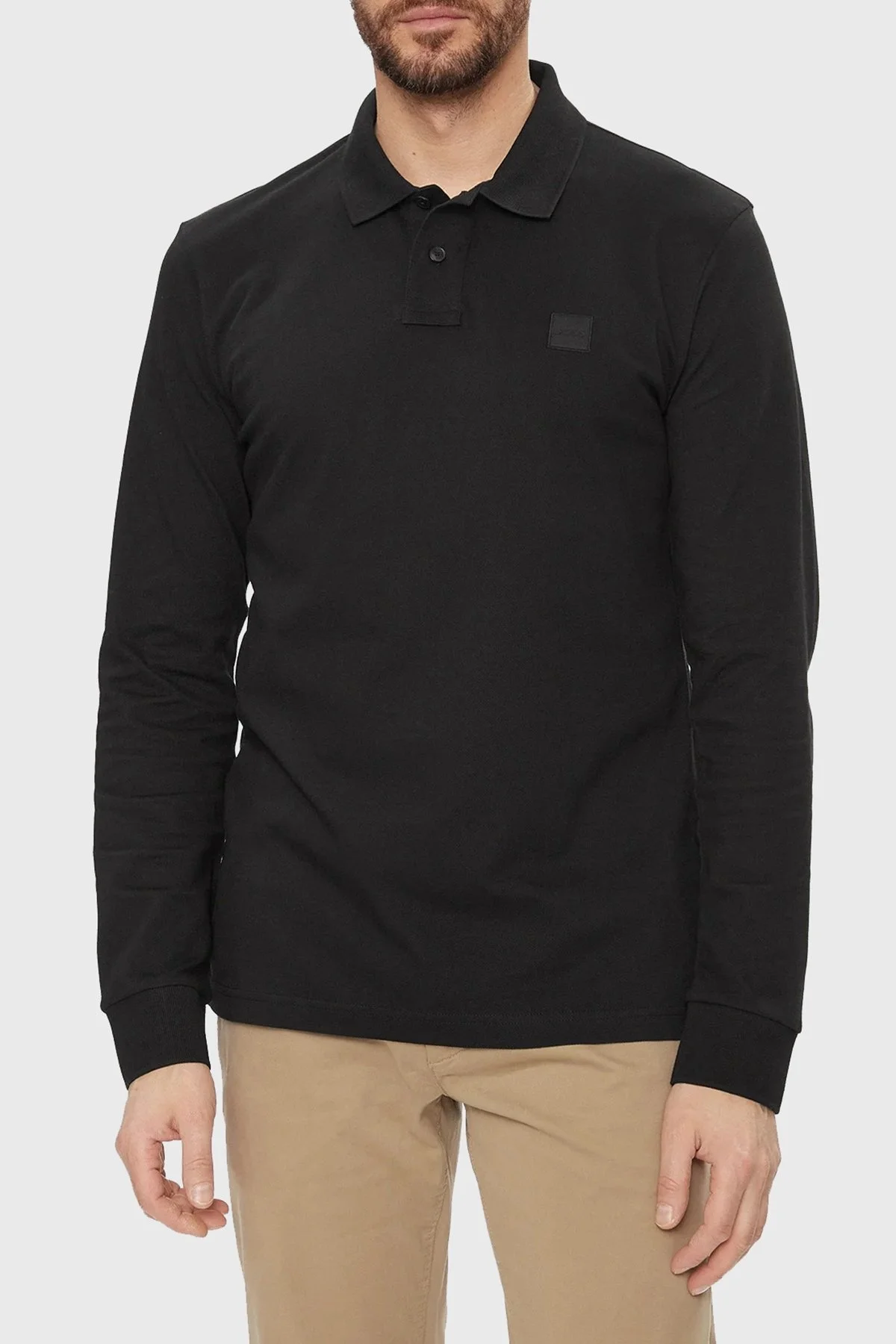 Boss Pamuklu Slim Fit Polo Yaka Erkek Sweat 50507704 001 SİYAH - 1