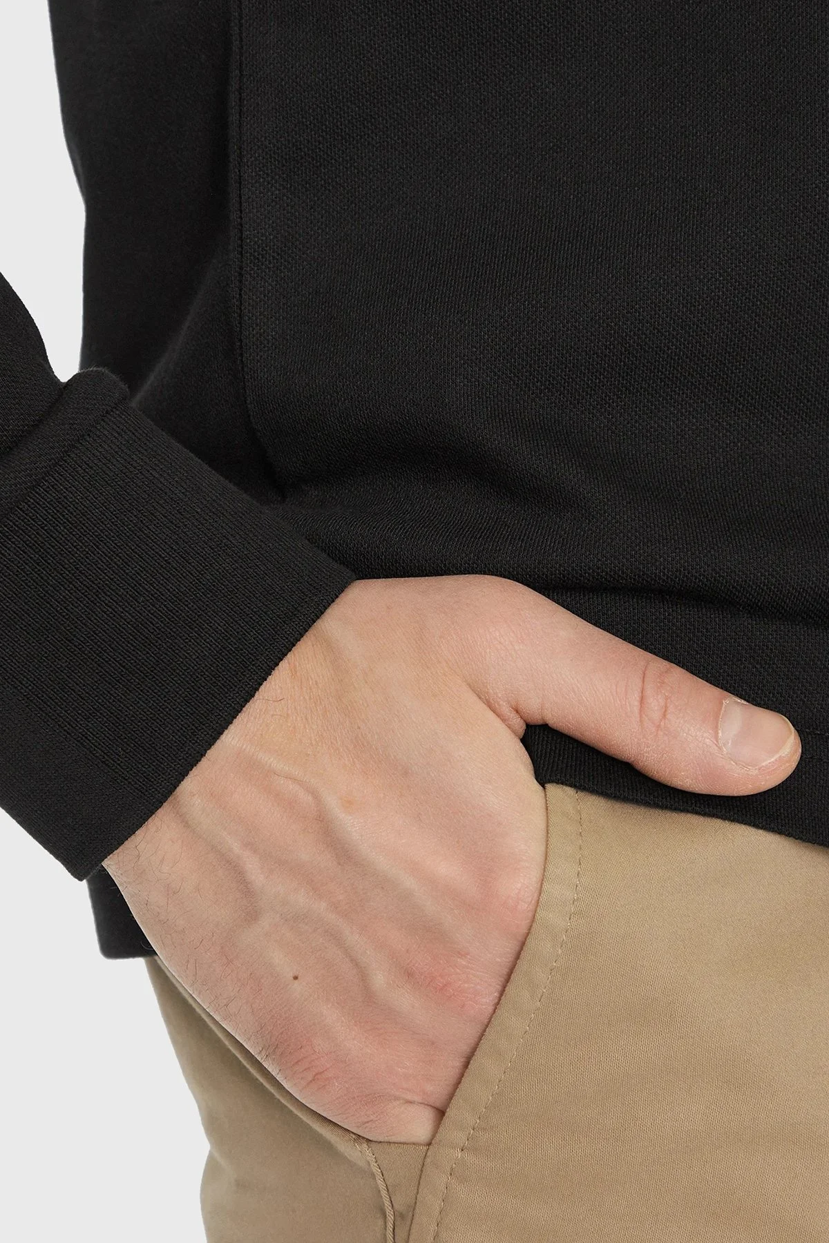 Boss Pamuklu Slim Fit Polo Yaka Erkek Sweat 50507704 001 SİYAH - 5