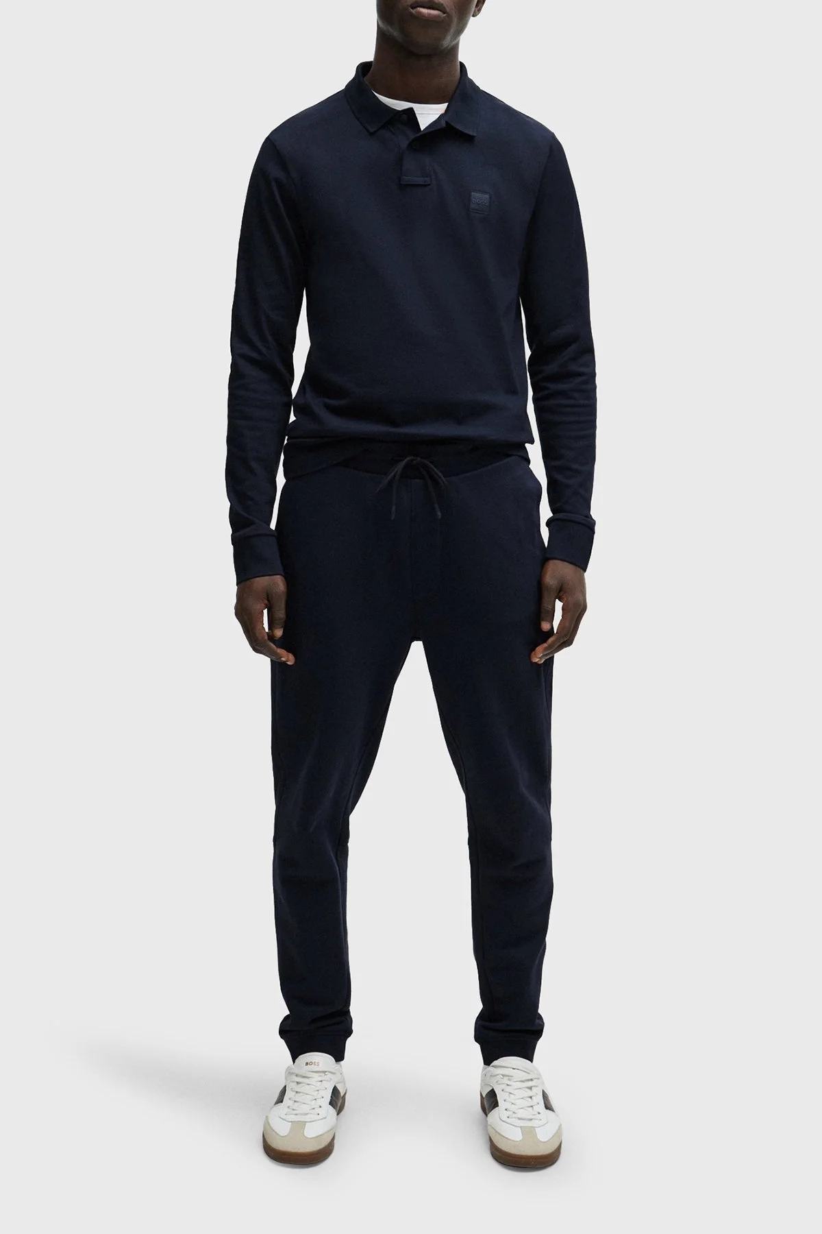 Boss Pamuklu Slim Fit Polo Yaka Erkek Sweat 50507704 404 LACİVERT - 2