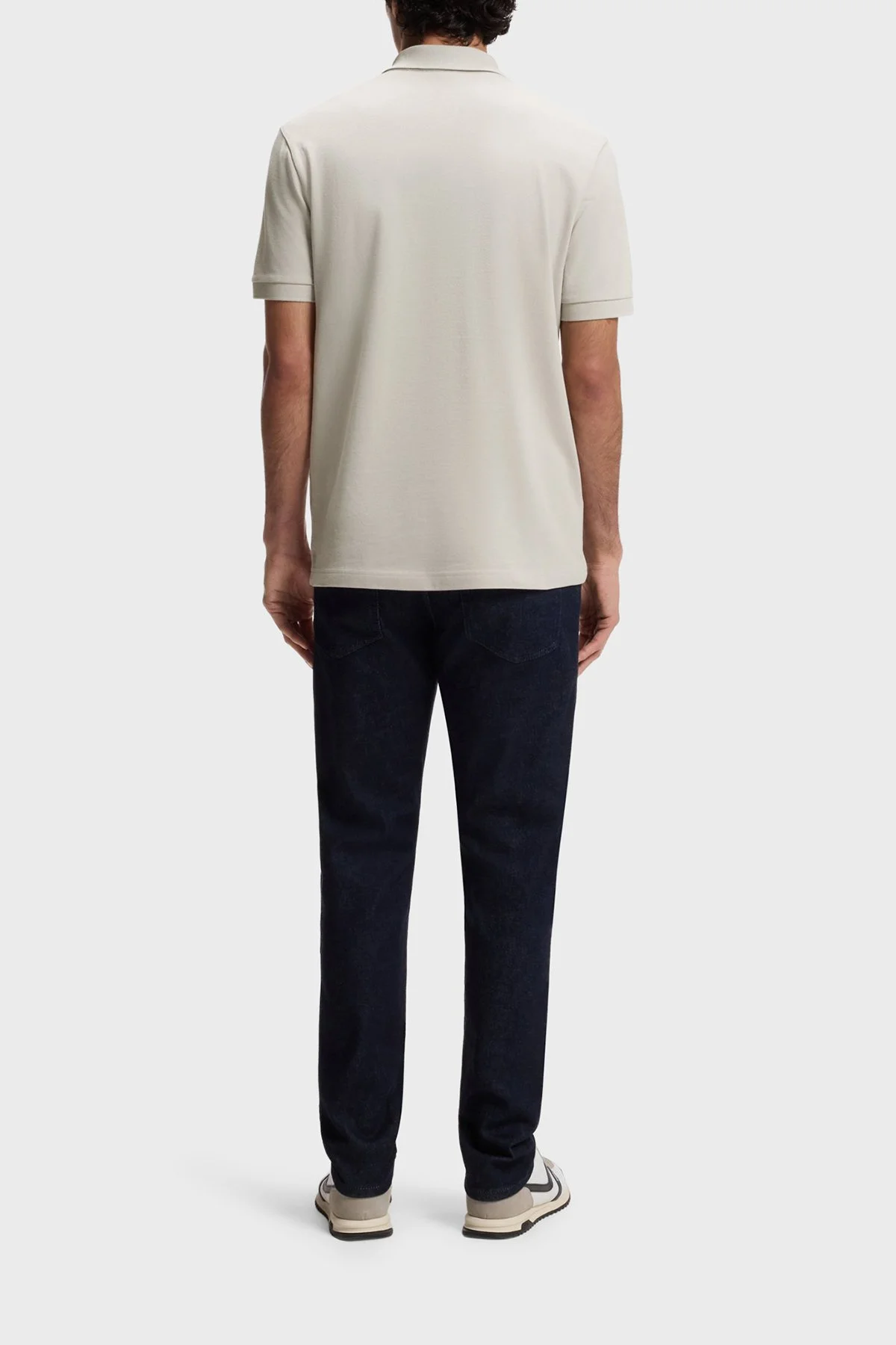 Boss Pamuklu Slim Fit Yarım Fermuarlı Erkek Polo 50537507 070 BEJ - 3