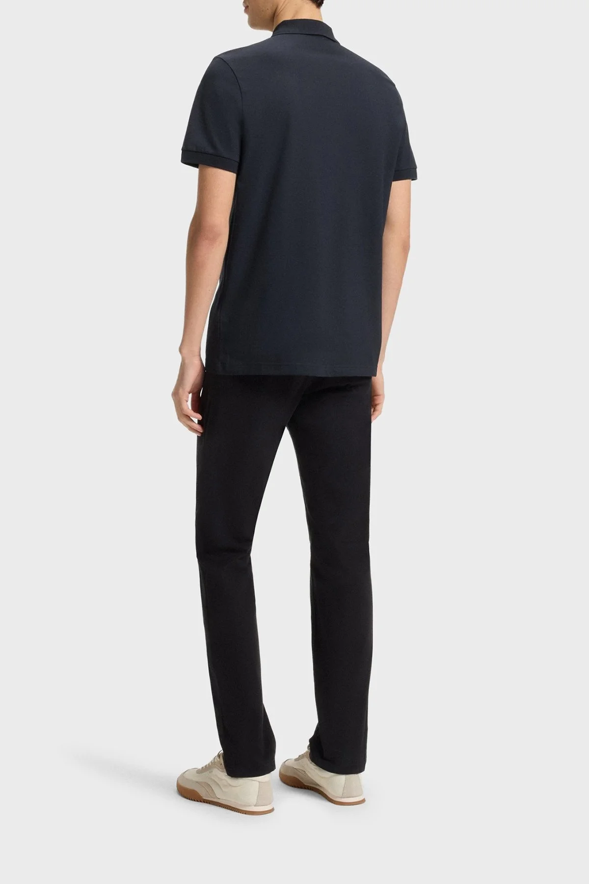 Boss Pamuklu Slim Fit Yarım Fermuarlı Erkek Polo Yaka T Shirt 50537507 404 LACİVERT - 8