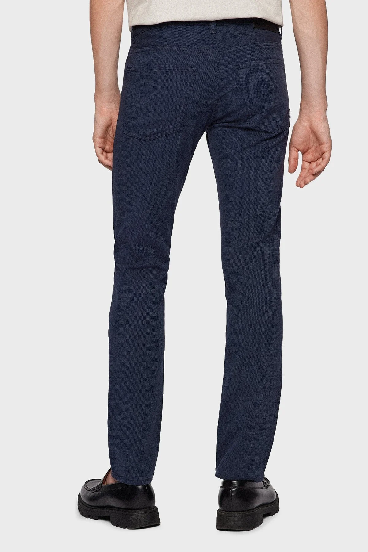 Boss Pamuklu Streç Normal Bel Slim Fit Erkek Pantolon 50472095 001 LACİVERT - 3