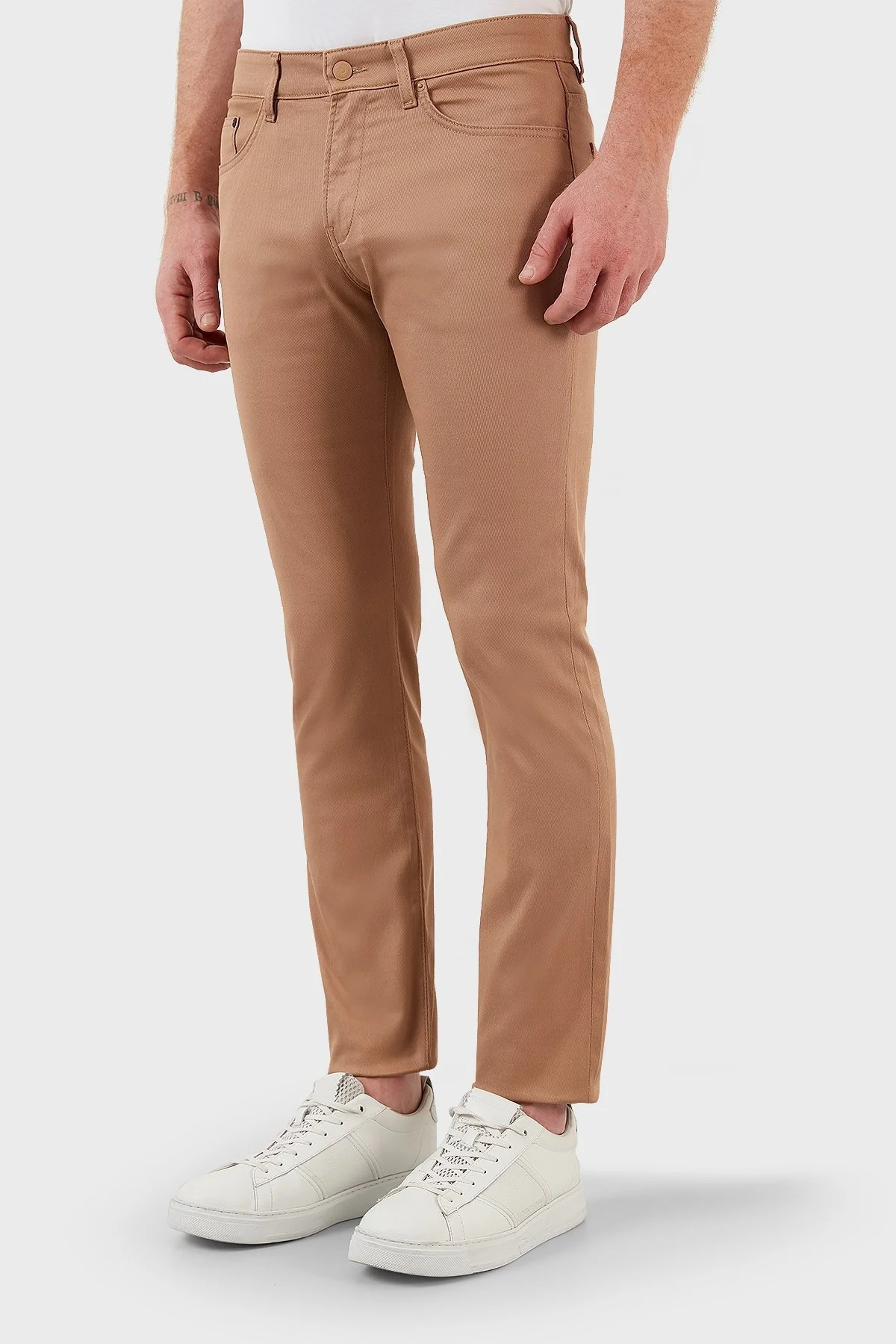 Boss Pamuklu Streç Normal Bel Slim Fit Jeans Erkek Kot Pantolon 50471115 260 BEJ - 3