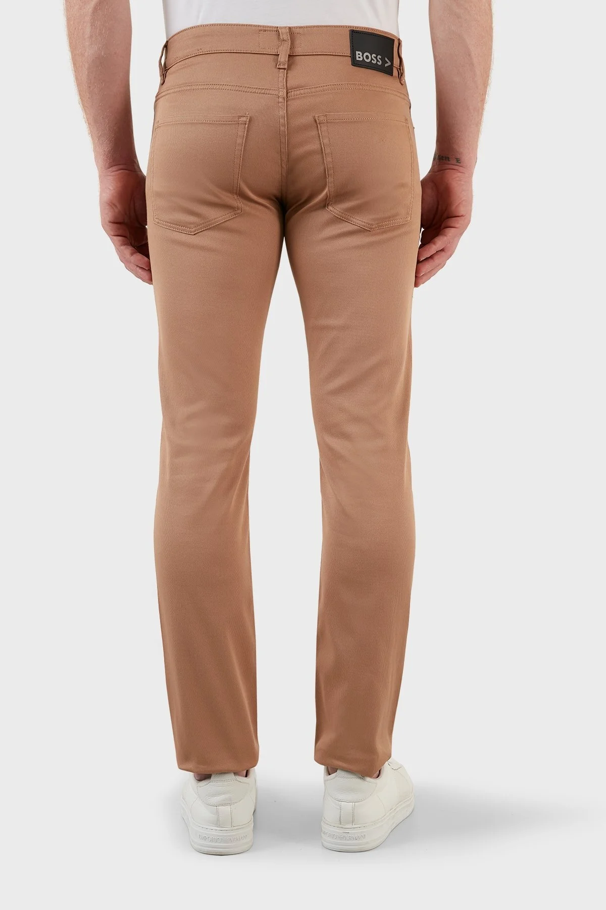 Boss Pamuklu Streç Normal Bel Slim Fit Jeans Erkek Kot Pantolon 50471115 260 BEJ - 6