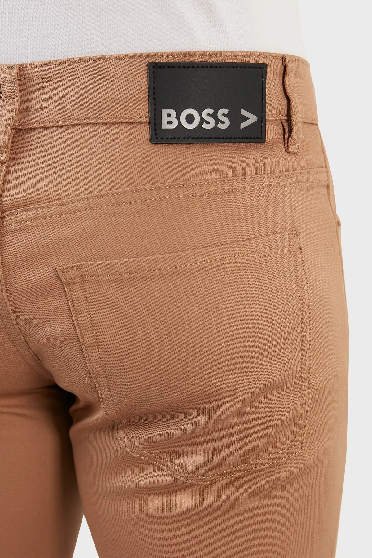 Boss Pamuklu Streç Normal Bel Slim Fit Jeans Erkek Kot Pantolon 50471115 260 BEJ - 7
