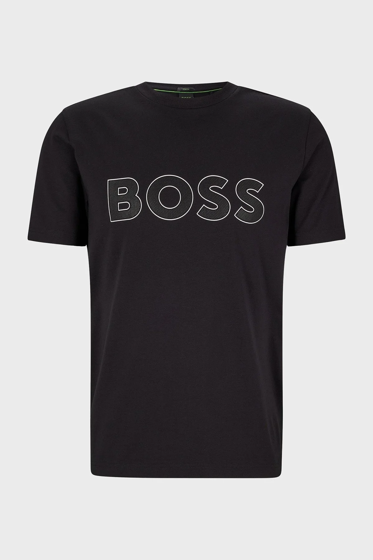 Boss Pamuklu Streç Regular Fit Bisiklet Yaka Erkek T Shirt 50474232 001 SİYAH - 5