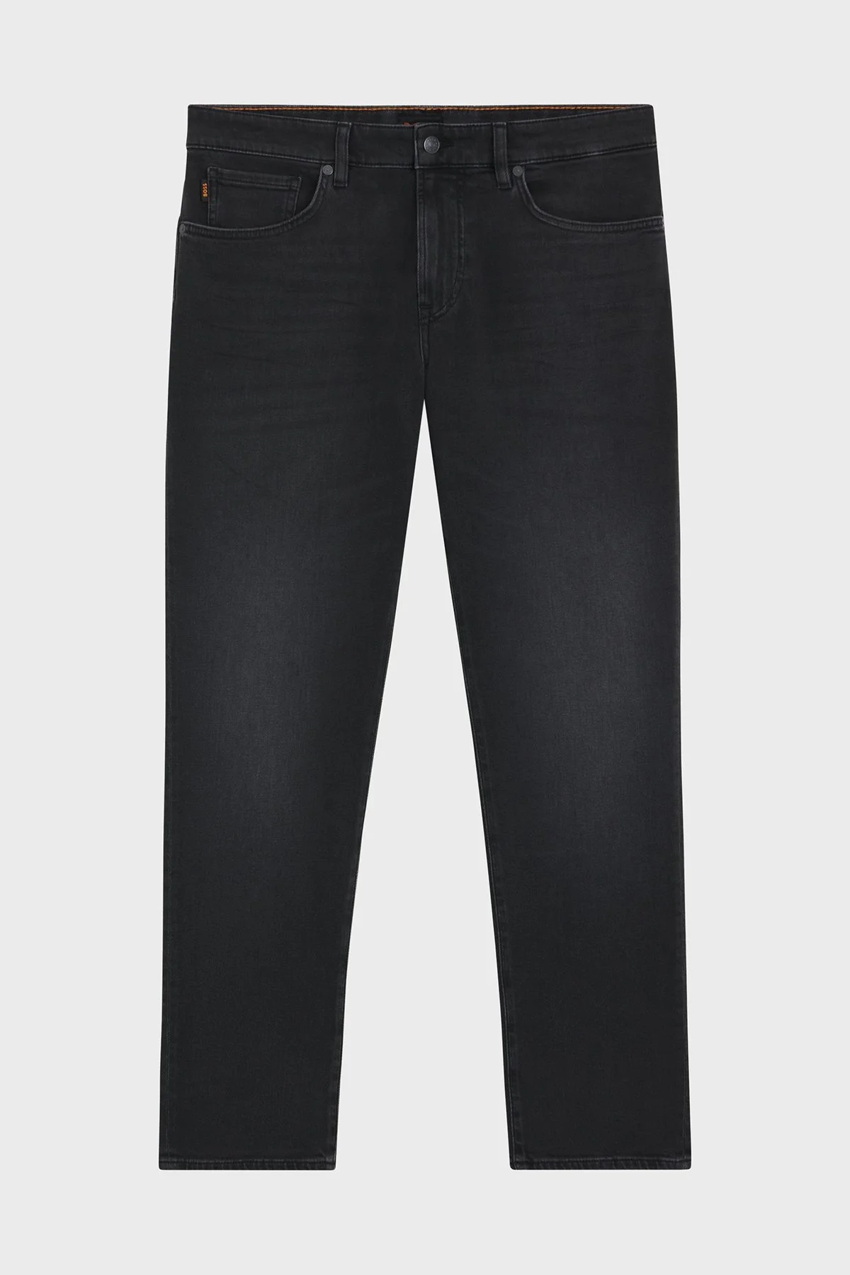 Boss Pamuklu Tapered Fit Düz Paça Jeans Erkek Kot Pantolon 50536502 008 Siyah - 5