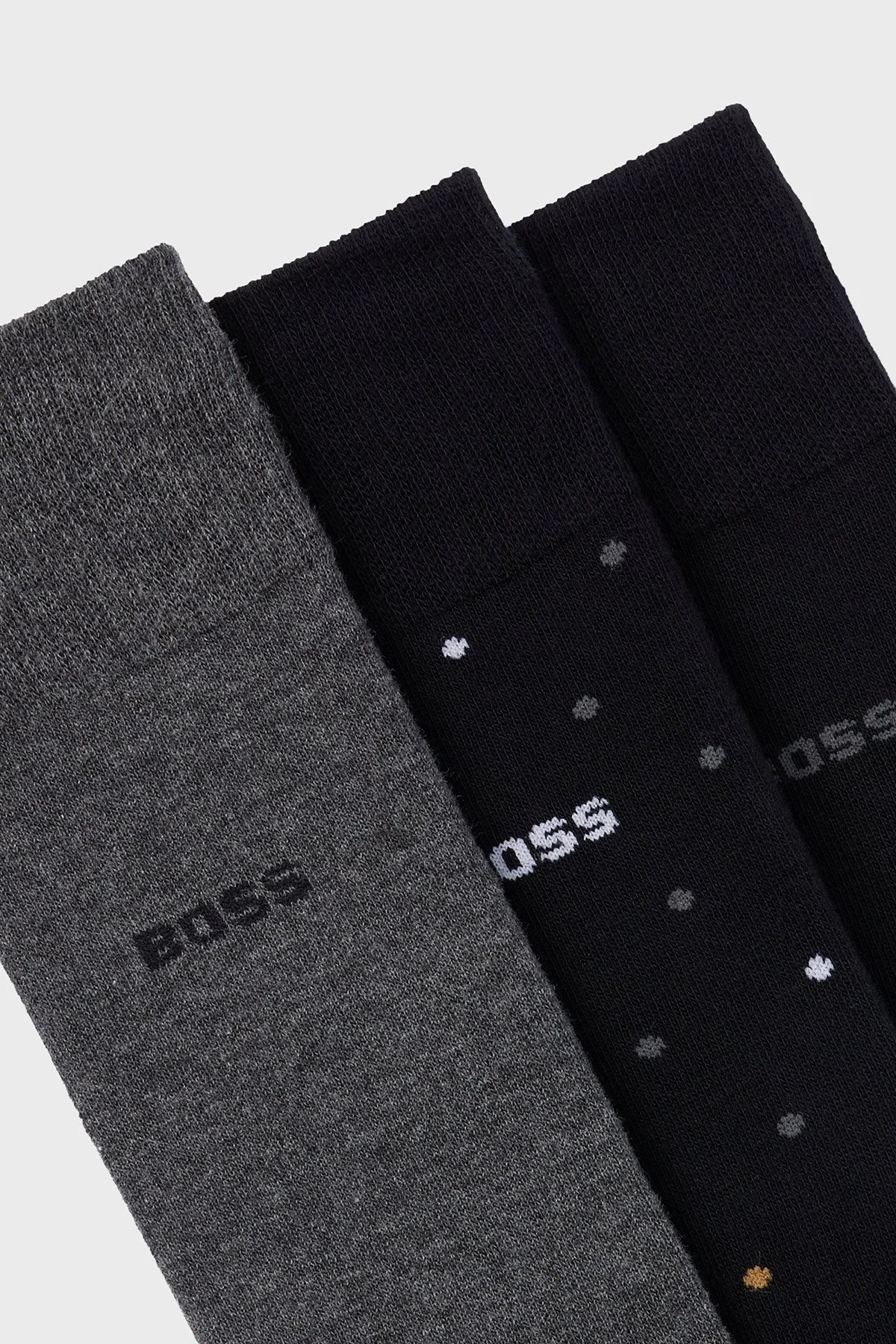 Boss Pamuklu Uzun 3 Pack Erkek Çorap 50495979 001 SİYAH - 2
