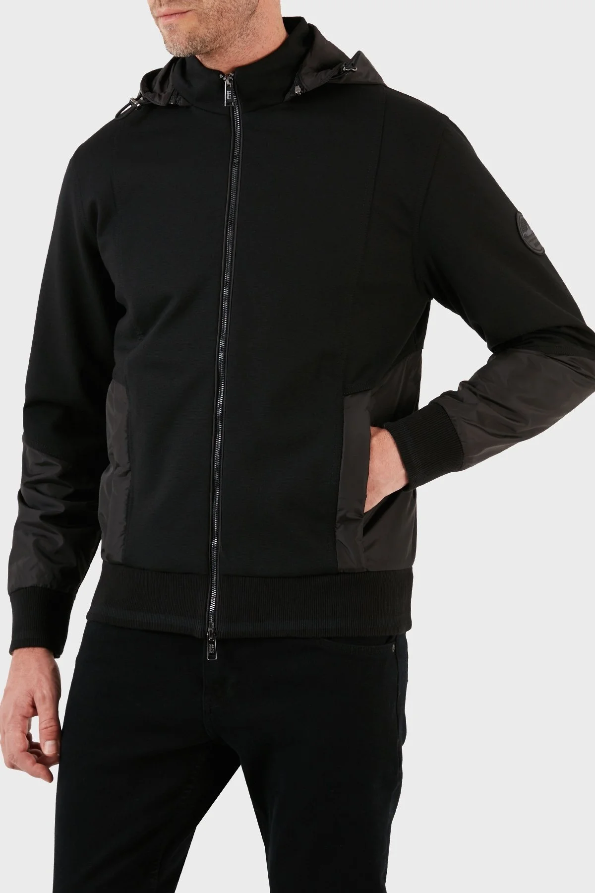 Boss Pamuklu Yünlü Kapüşonlu Çift Yönlü Fermuarlı Regular Fit Erkek Sweat 50495919 001 SİYAH - 2