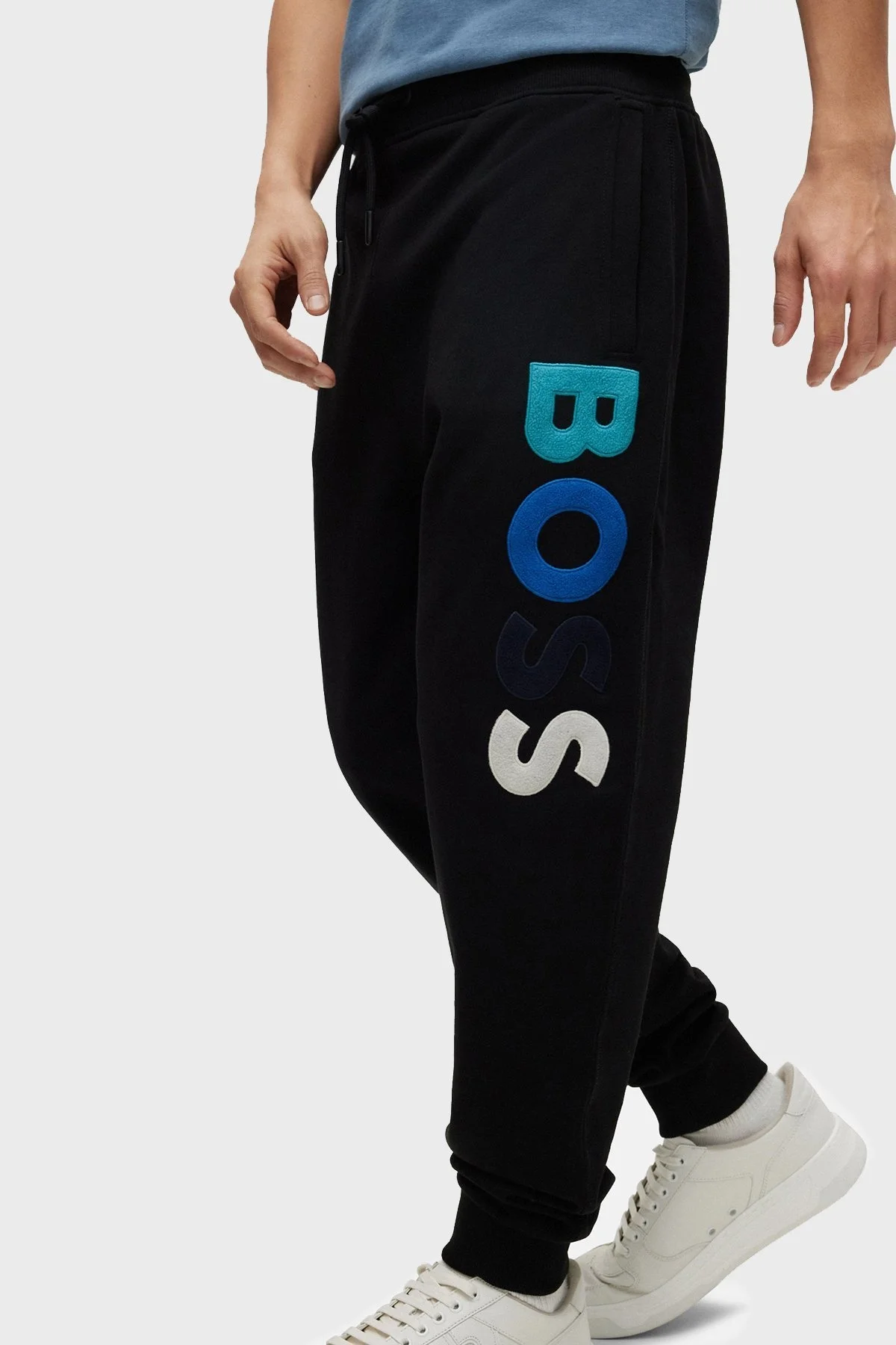 Boss Polar Logolu Pamuklu Regular Fit Cepli Jogger Erkek Pantolon 50477040 001 SİYAH - 2