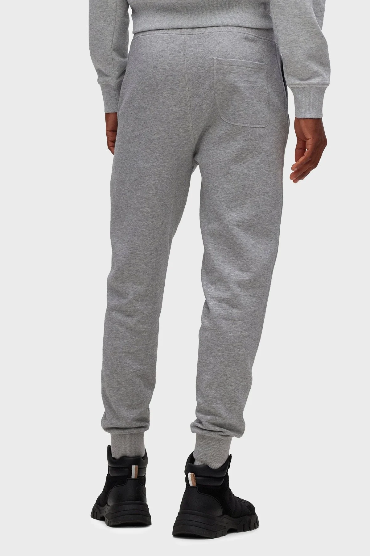 Boss Polar Logolu Pamuklu Regular Fit Cepli Jogger Erkek Pantolon 50477040 072 GRİ - 3