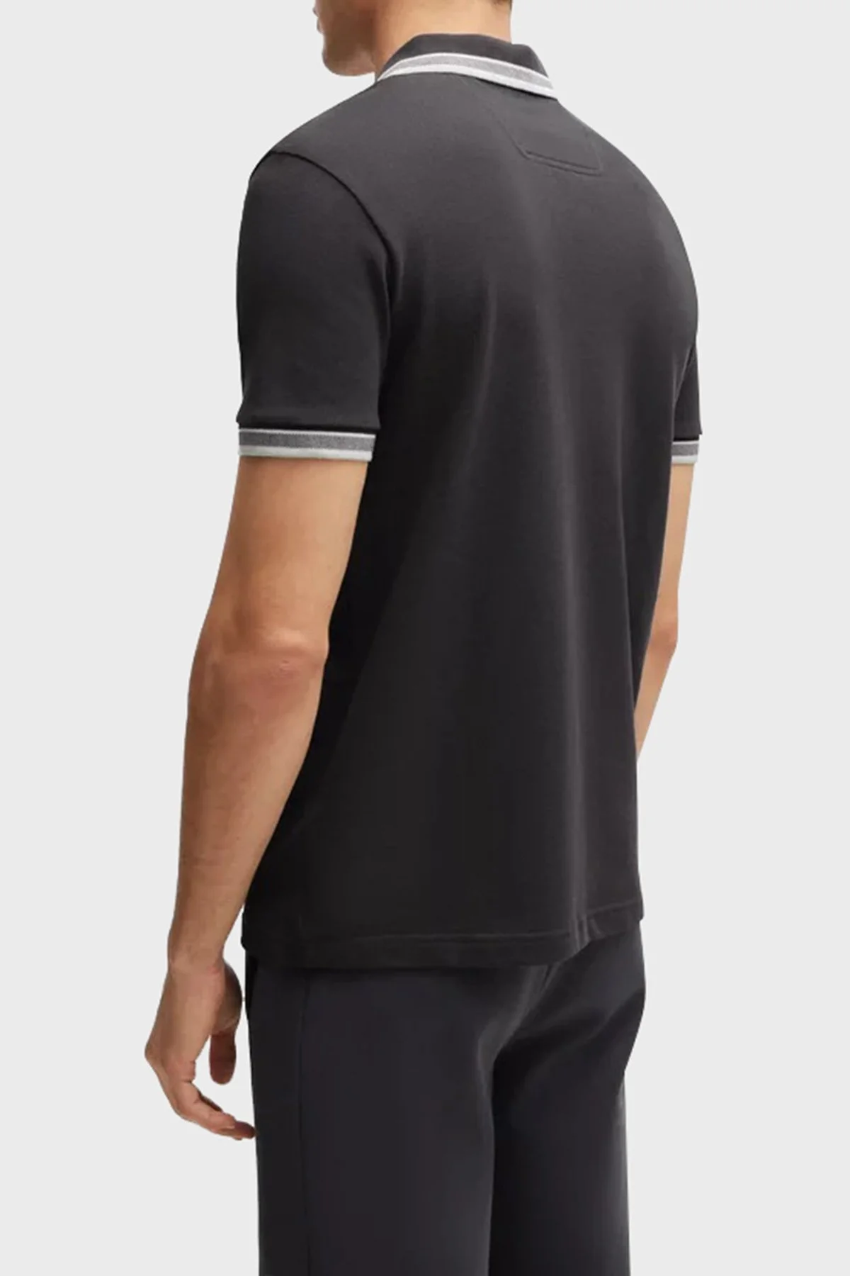 Boss Pamuklu Regular Fit Düğmeli Erkek Polo Yaka T Shirt 50469055 016 ANTRASİT - 3