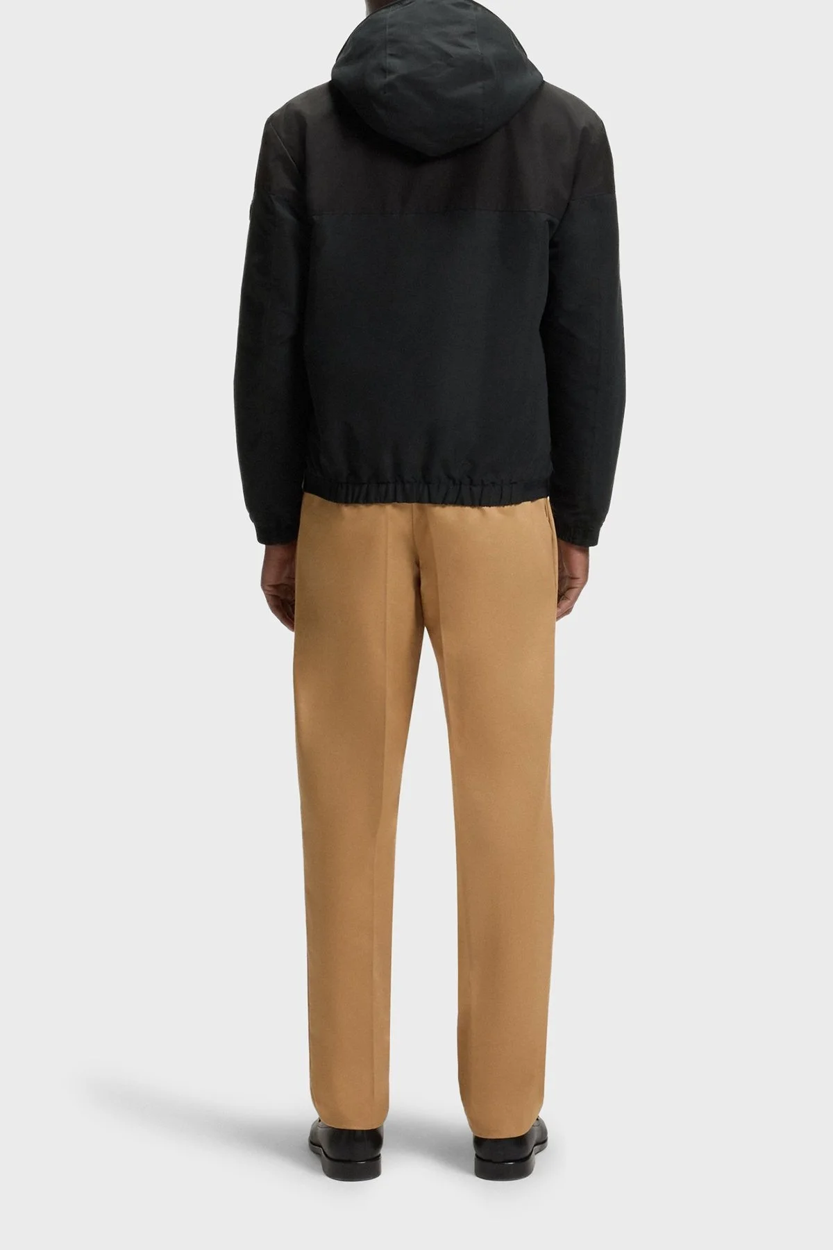 Boss Poplin Kumaş Su İtici Regular Fit Kapüşonlu Yaka Erkek Ceket 50544135 001 SİYAH - 3