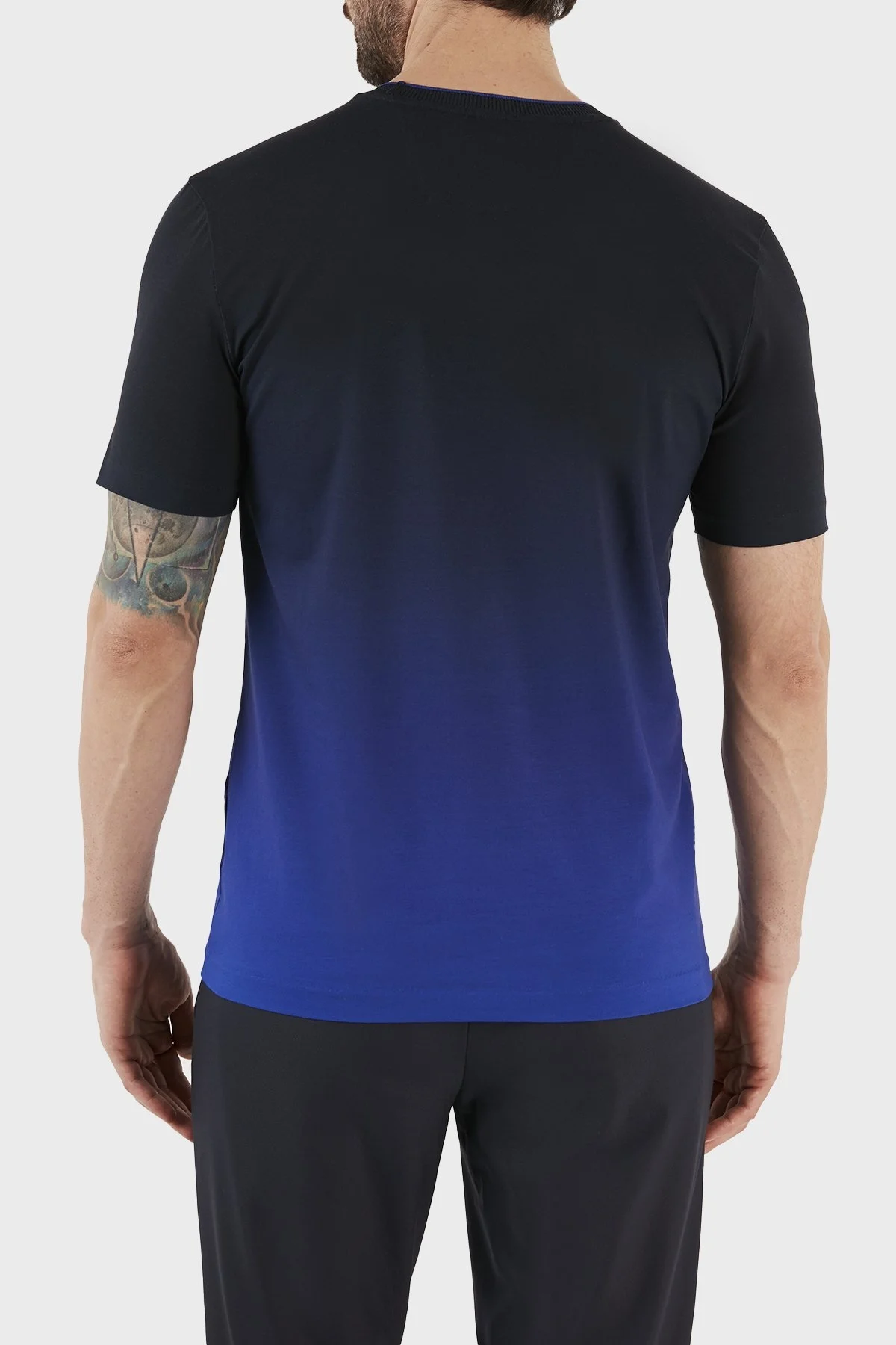 Boss Porsche Baskılı Streç Pamuklu Regular Fit Bisiklet Yaka Erkek T Shirt 50486234 433 SAKS - 5