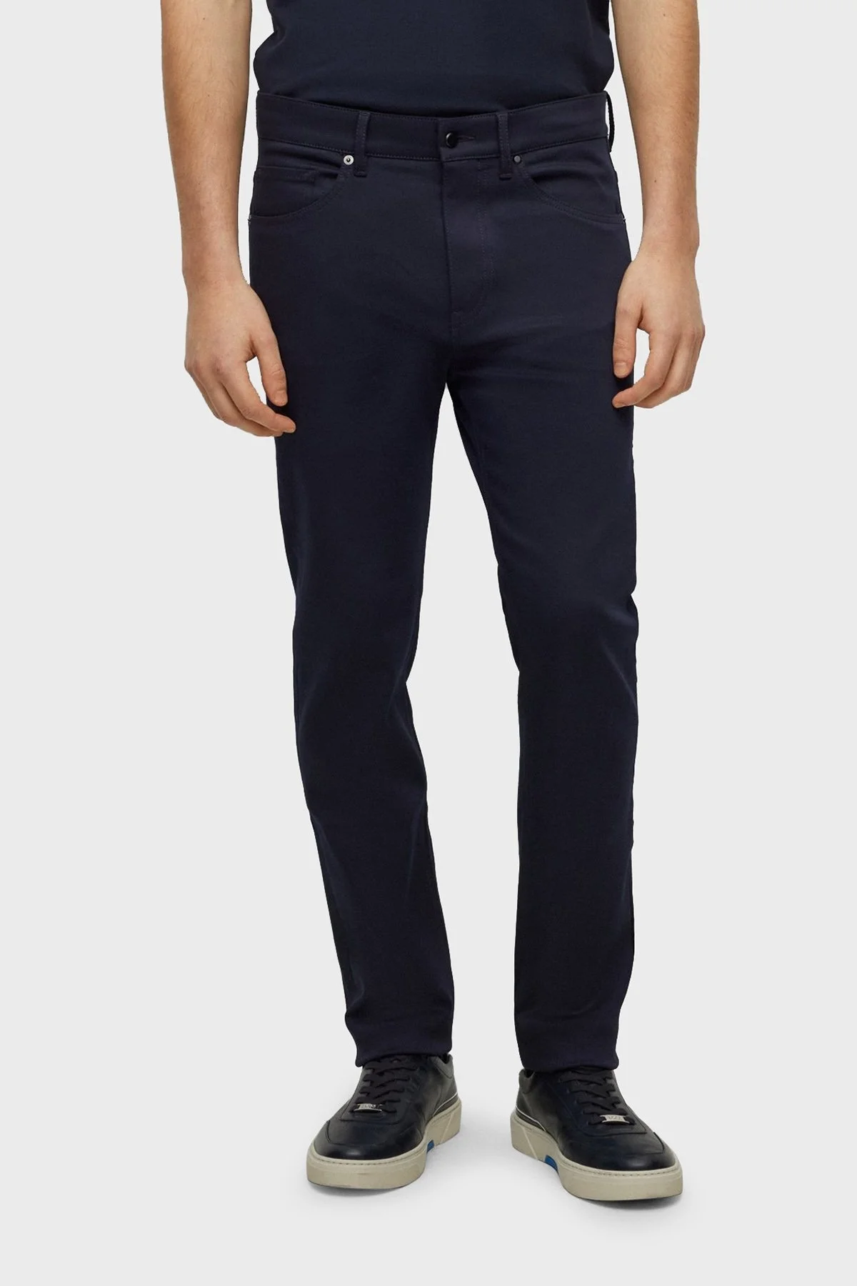 Boss Taber-200_PS Porsche Streç Tapered Fit Normal Bel Jeans Erkek Kot Pantolon 50490724 404 LACİVERT - 1