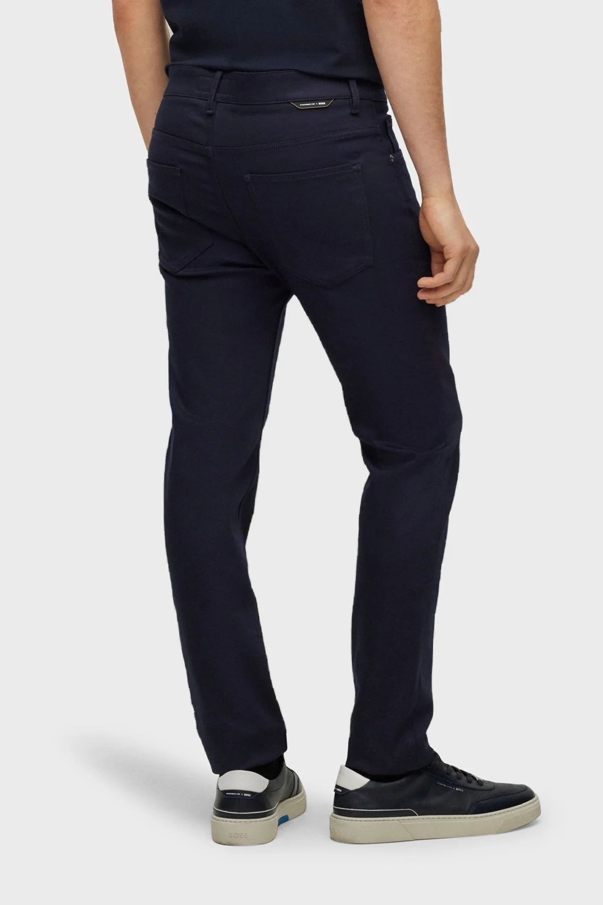 Boss Taber-200_PS Porsche Streç Tapered Fit Normal Bel Jeans Erkek Kot Pantolon 50490724 404 LACİVERT - 3