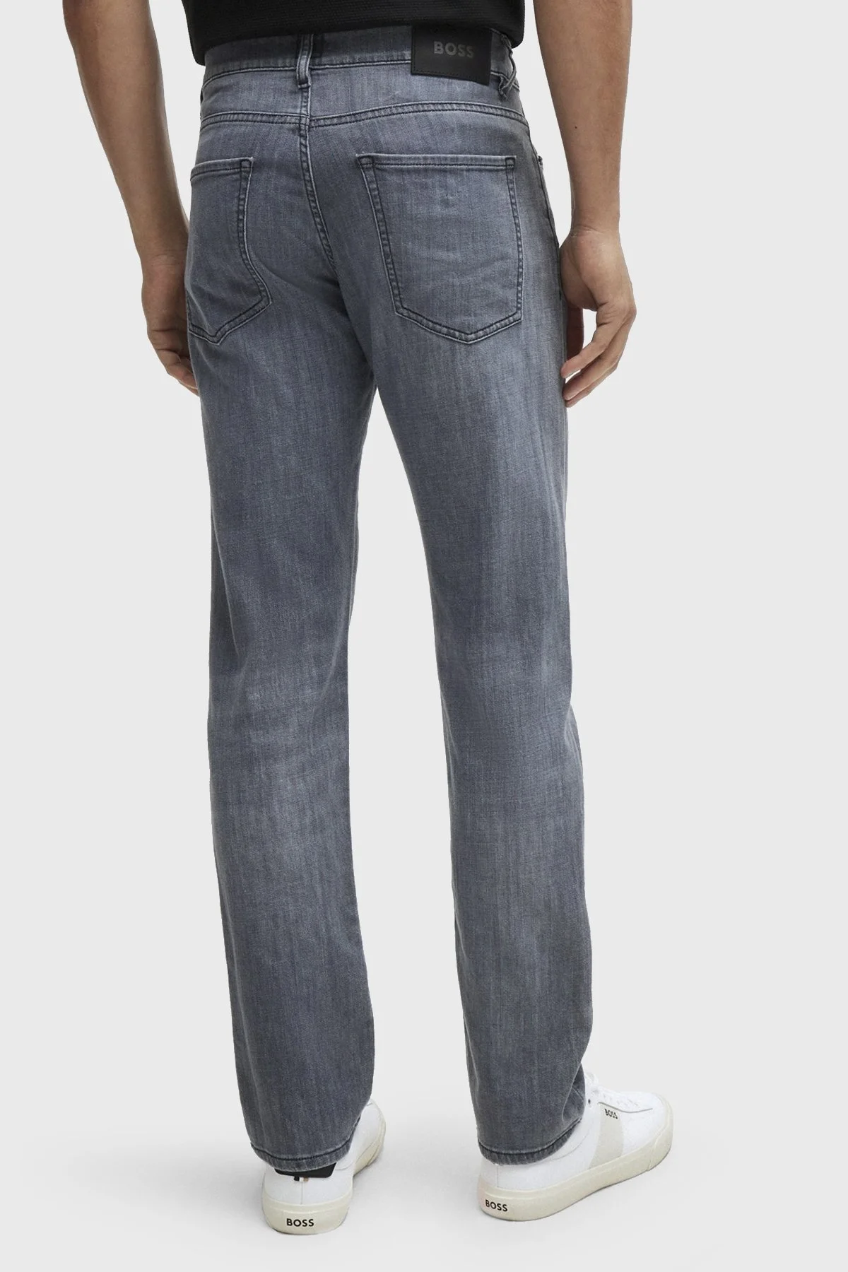 Boss Rahat Streç Pamuklu Slim Fit Jeans Erkek Kot Pantolon 50513619 040 GRİ - 3