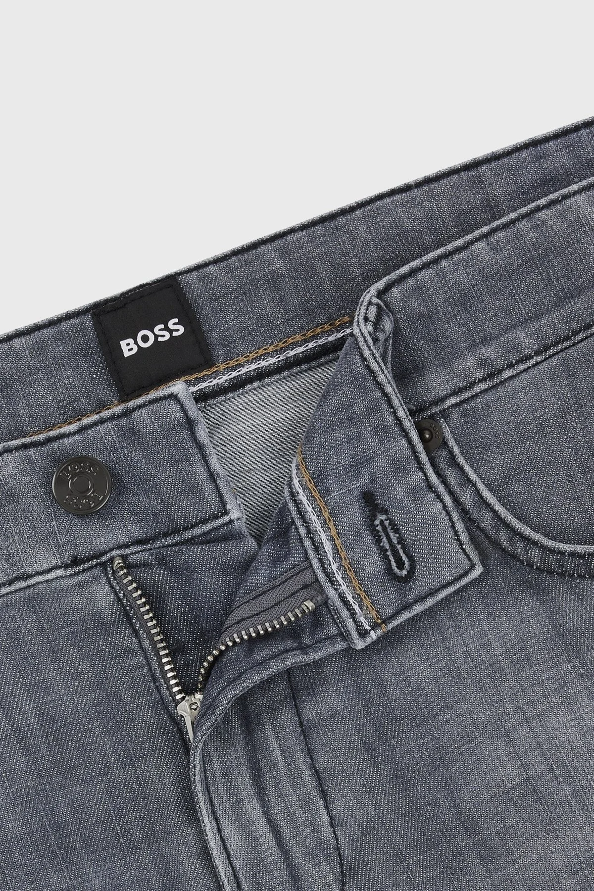 Boss Rahat Streç Pamuklu Slim Fit Jeans Erkek Kot Pantolon 50513619 040 GRİ - 6