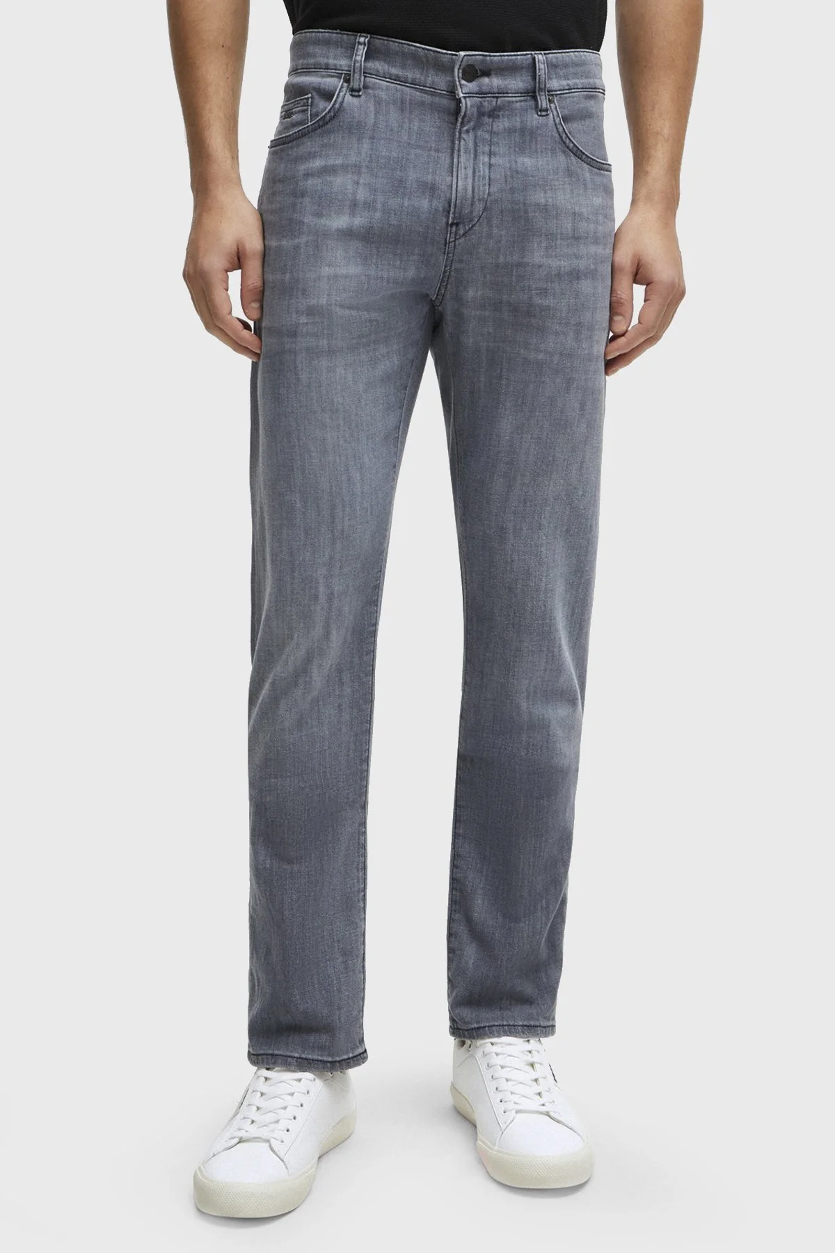 Boss Rahat Streç Pamuklu Slim Fit Jeans Erkek Kot Pantolon 50513619 040 GRİ - 1