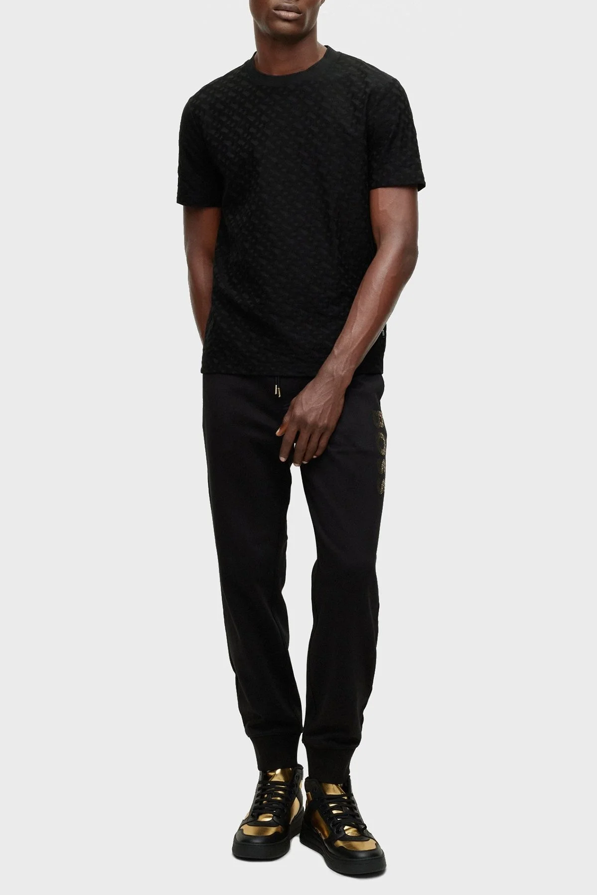 Boss Regular Fit Bisiklet Yaka % 100 Pamuk Erkek T Shirt 50481589 001 SİYAH - 2