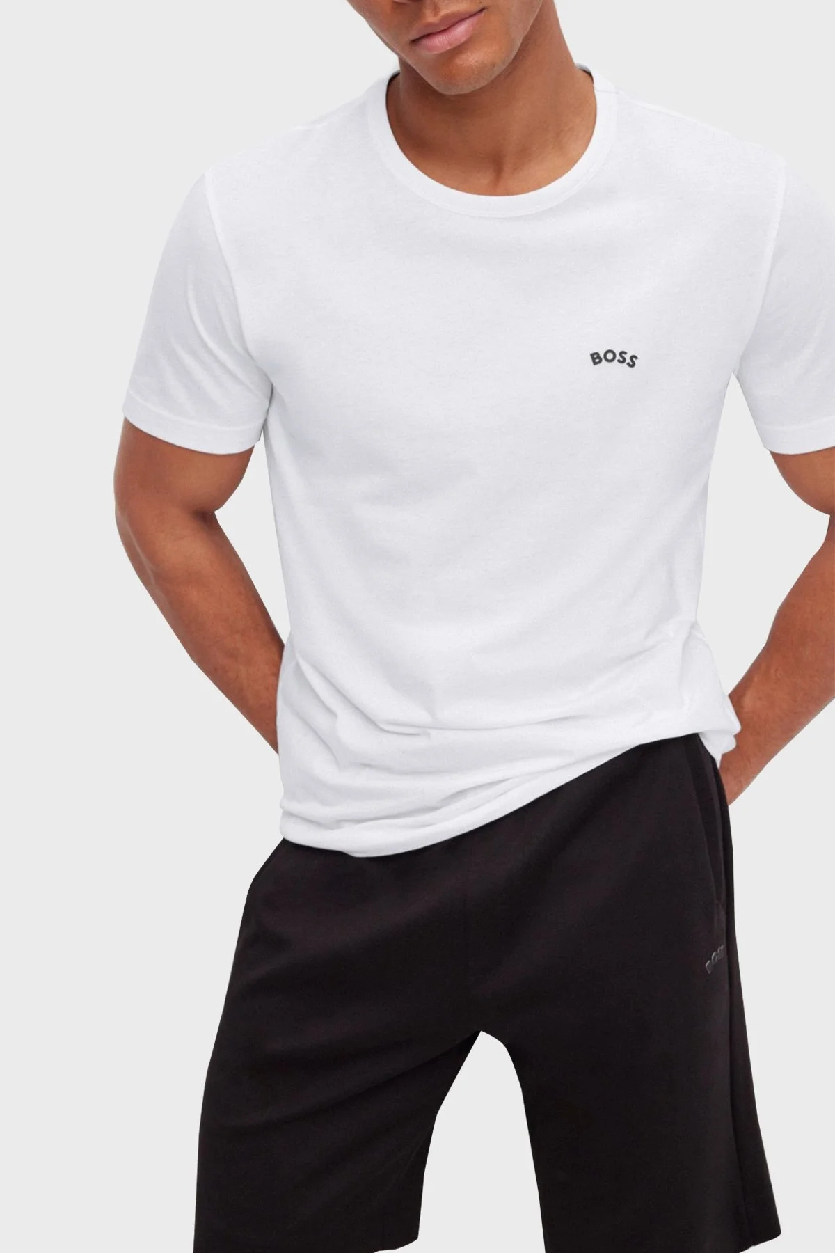 Boss Regular Fit Bisiklet Yaka % 100 Pamuk Erkek T Shirt S 50469045 100 BEYAZ - 1