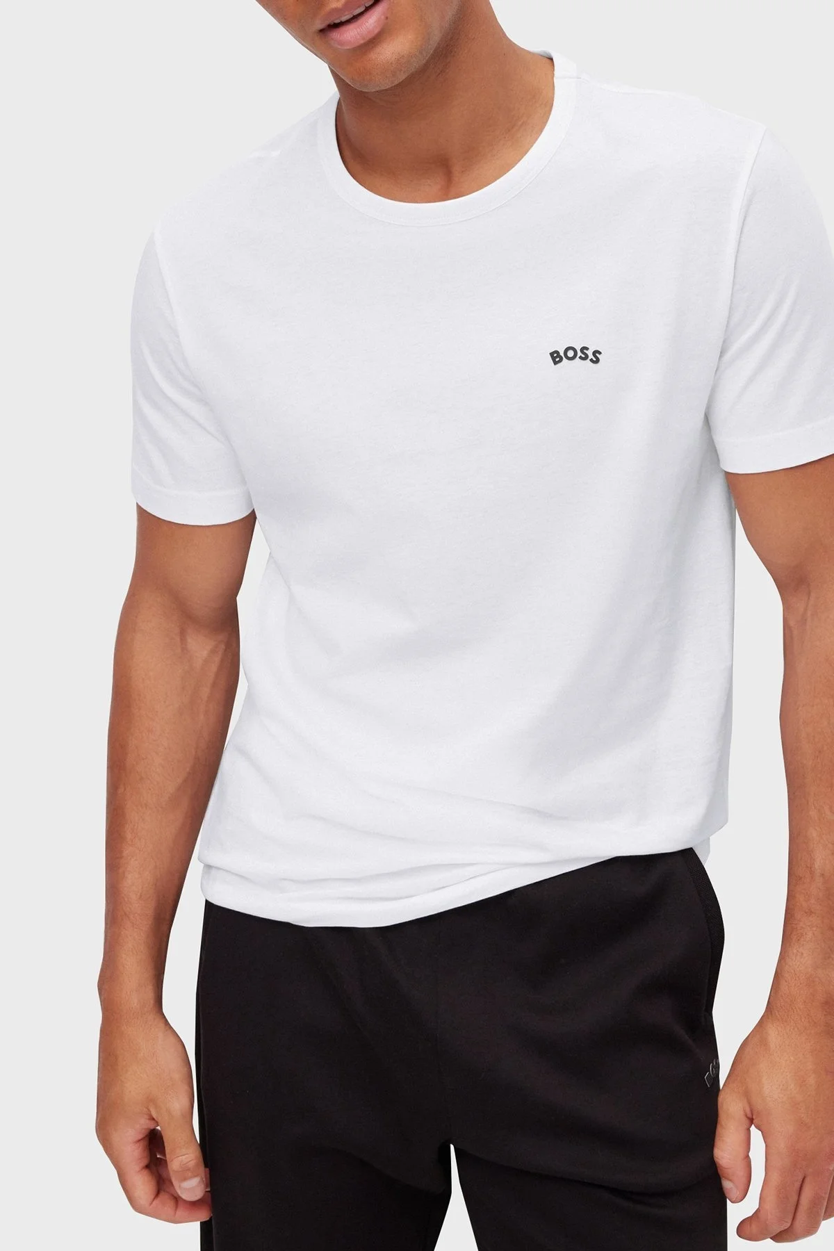 Boss Regular Fit Bisiklet Yaka % 100 Pamuk Erkek T Shirt S 50469045 100 BEYAZ - 4