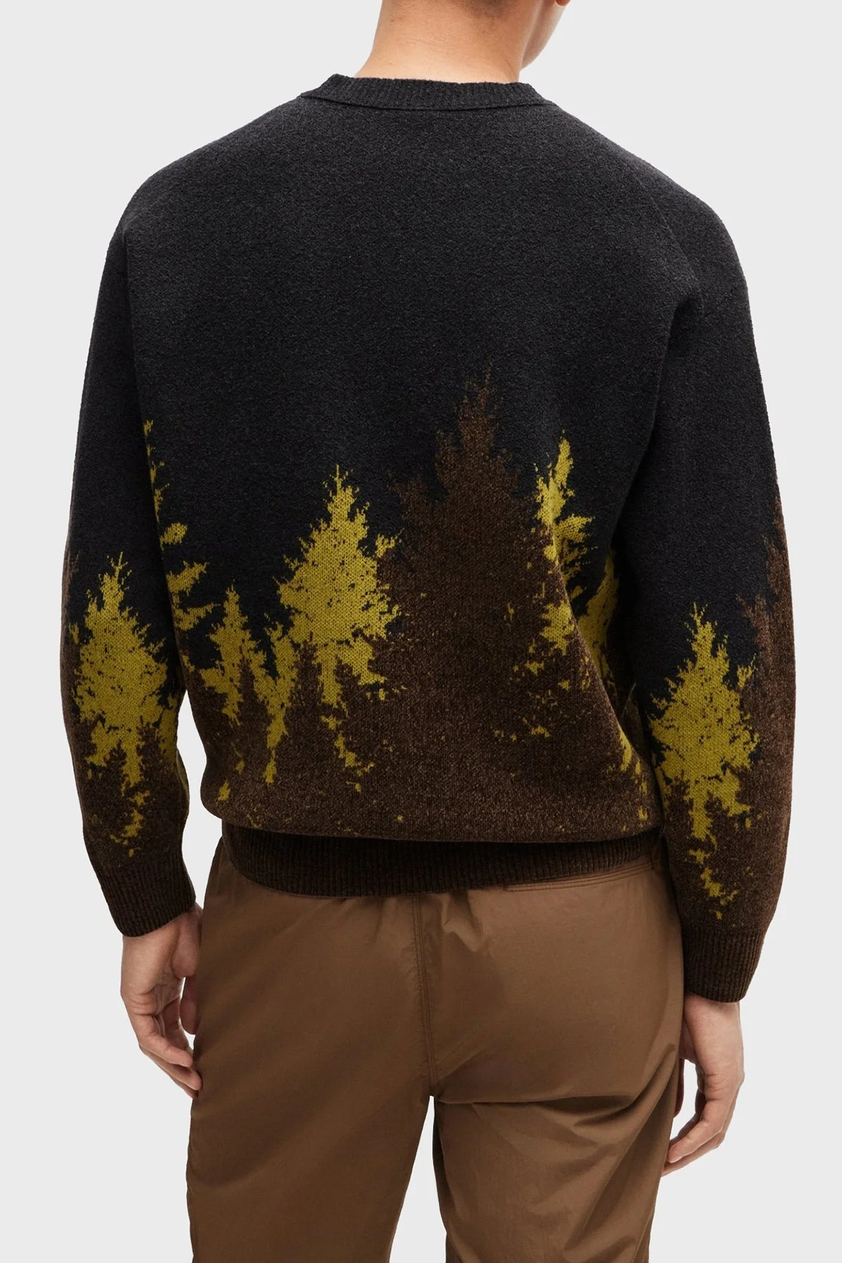 Boss Regular Fit Bisiklet Yaka Jakarlı Erkek Kazak 50519101 243 ANTRASİT - 4