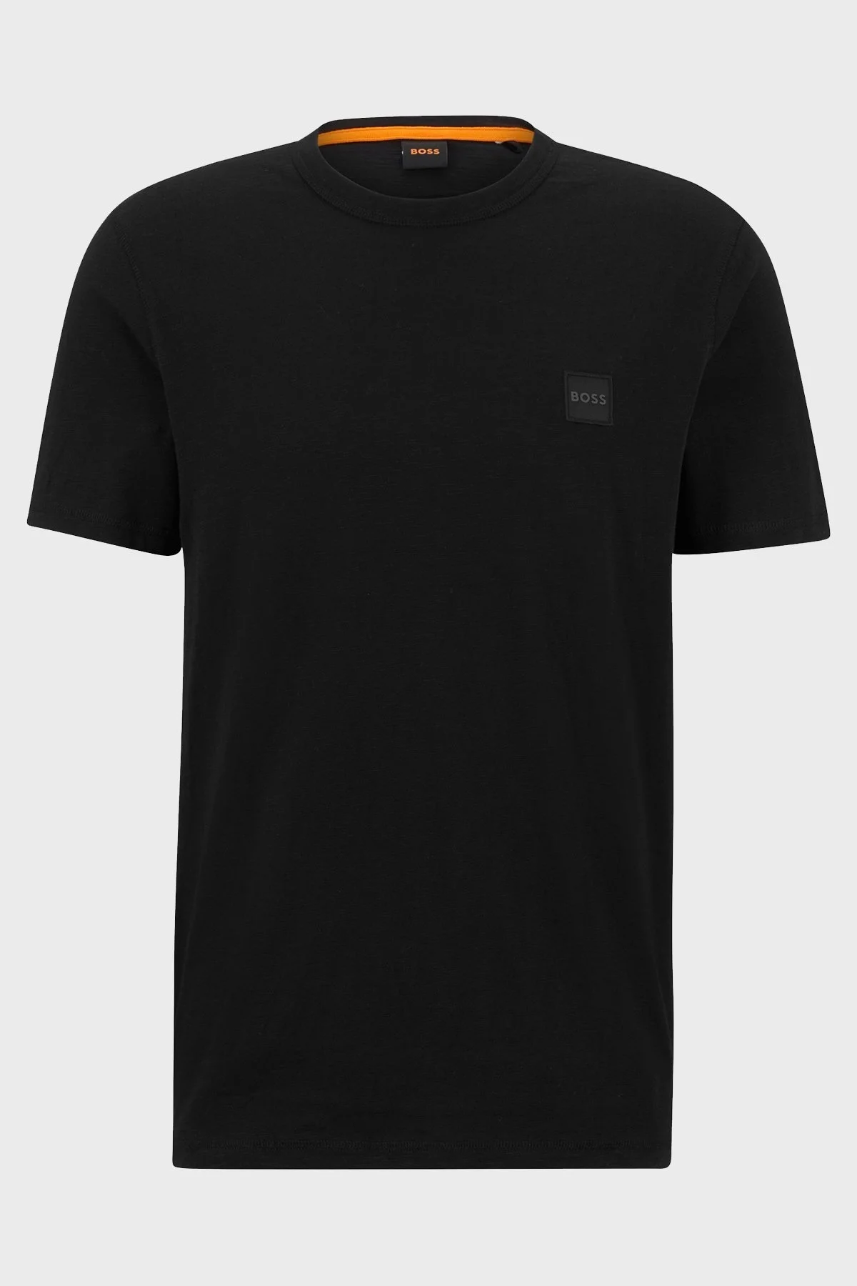 Boss Regular Fit Bisiklet Yaka Pamuklu Jarse Erkek T Shirt 50478771 001 SİYAH - 5