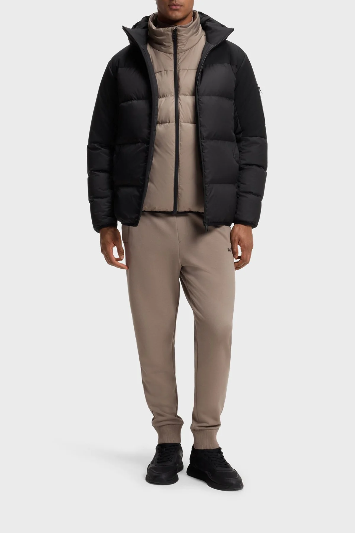 Boss Regular Fit Cep Detaylı Kapitoneli Şişme Erkek Mont 50548693 001 Siyah - 2