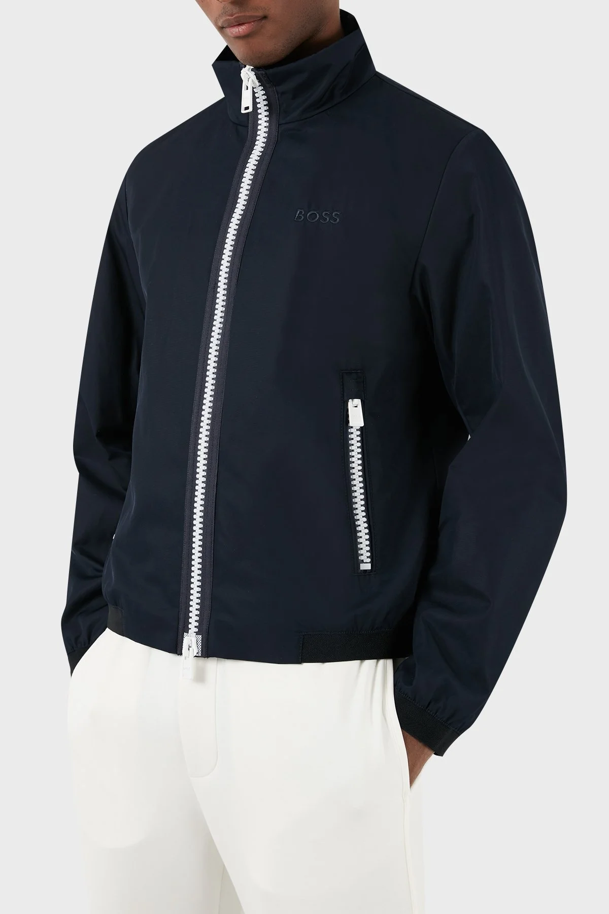 Boss Regular Fit Dik Yaka Erkek Ceket 50505162 404 LACİVERT - 1