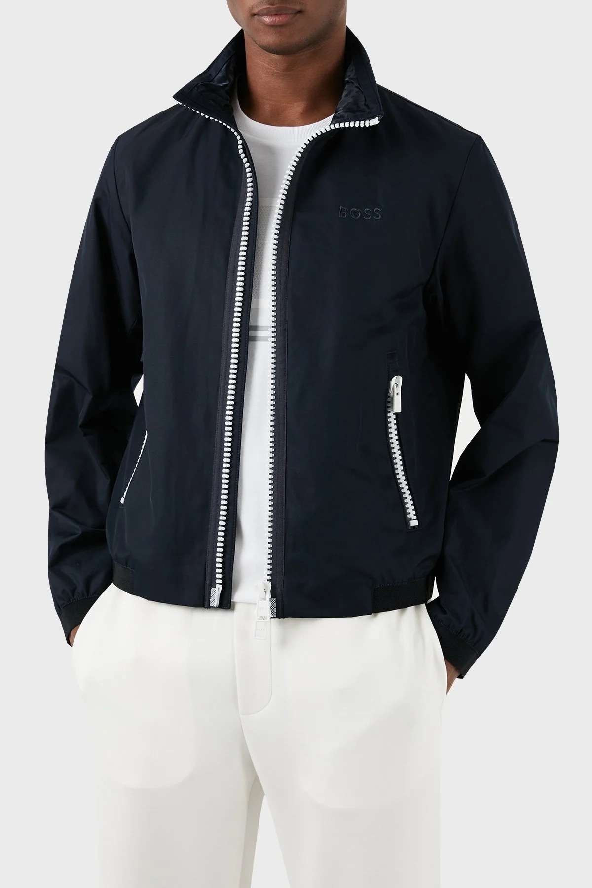 Boss Regular Fit Dik Yaka Erkek Ceket 50505162 404 LACİVERT - 3
