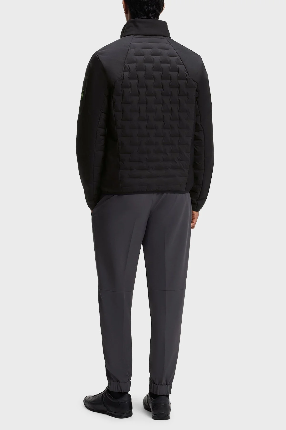 Boss Regular Fit Dik Yaka Fermuarlı Erkek Mont 50561388 001 Siyah - 3